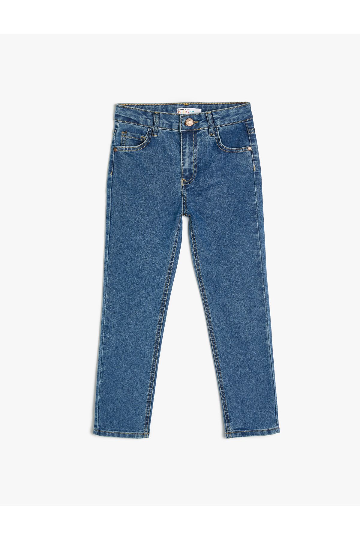 Normal Bel Dar Paça Kot Pantolon - Slim Jean