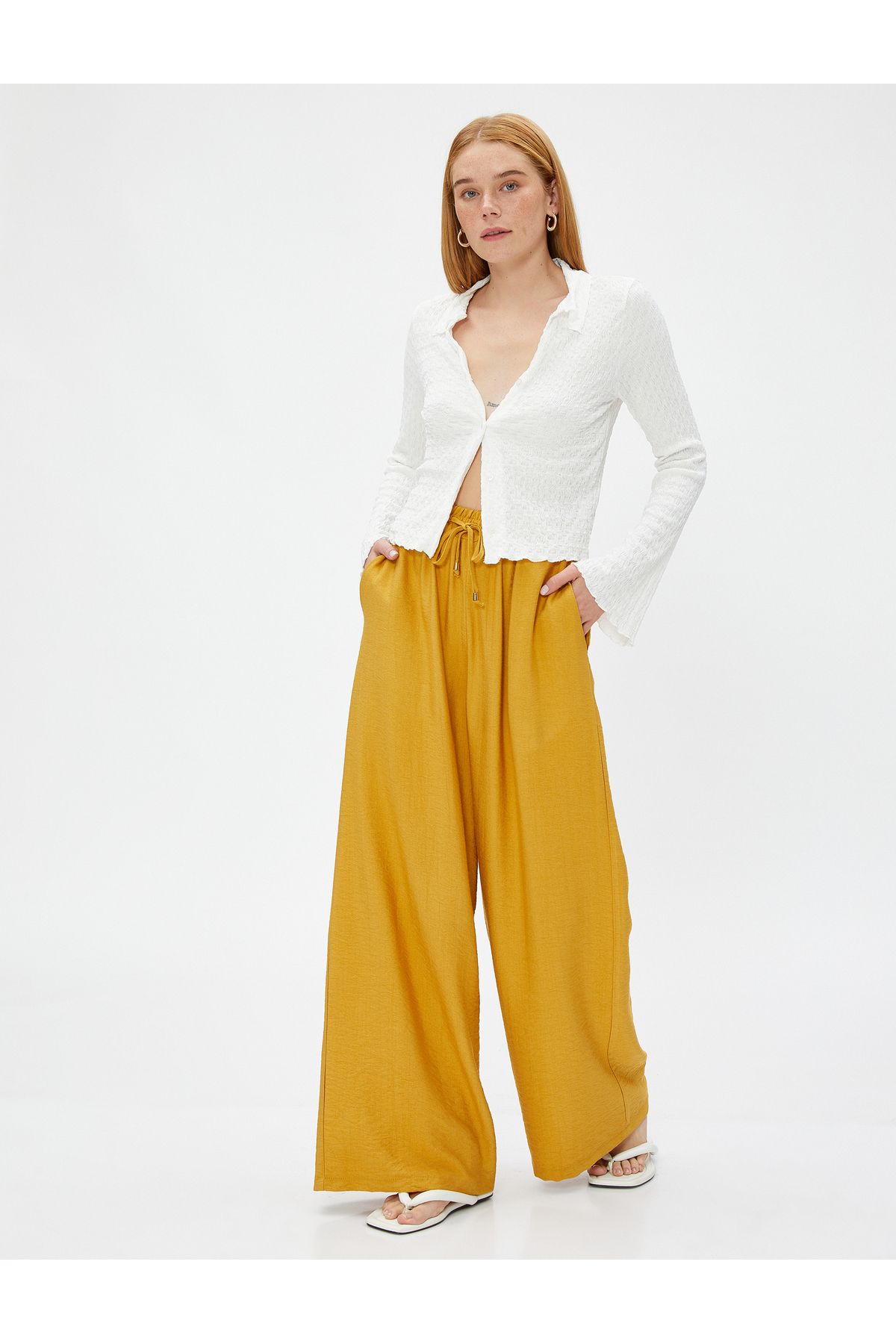 Kadın Hardal Jeans 3WAK40027CW