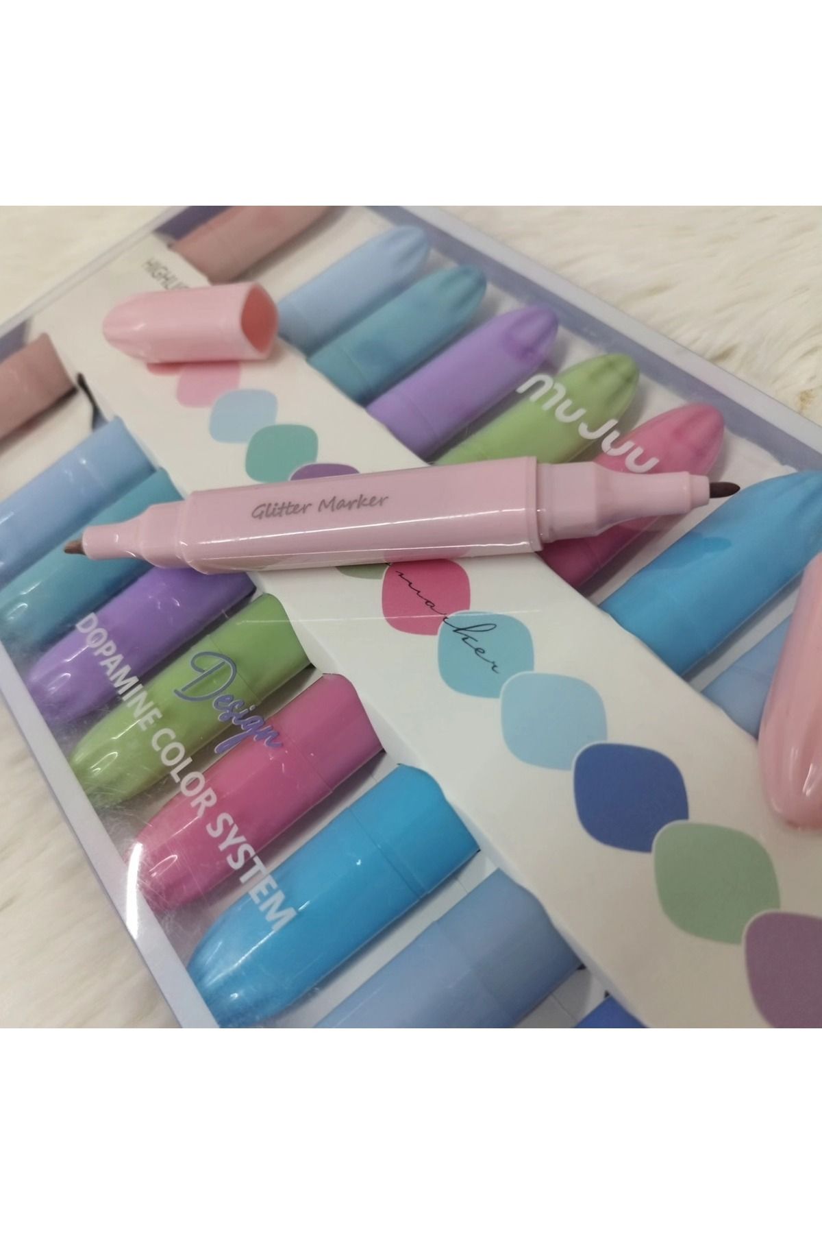 Modellino-Mujuu Mj-0514 Double Ended Monet Highlighter with Doppamine Color System 2