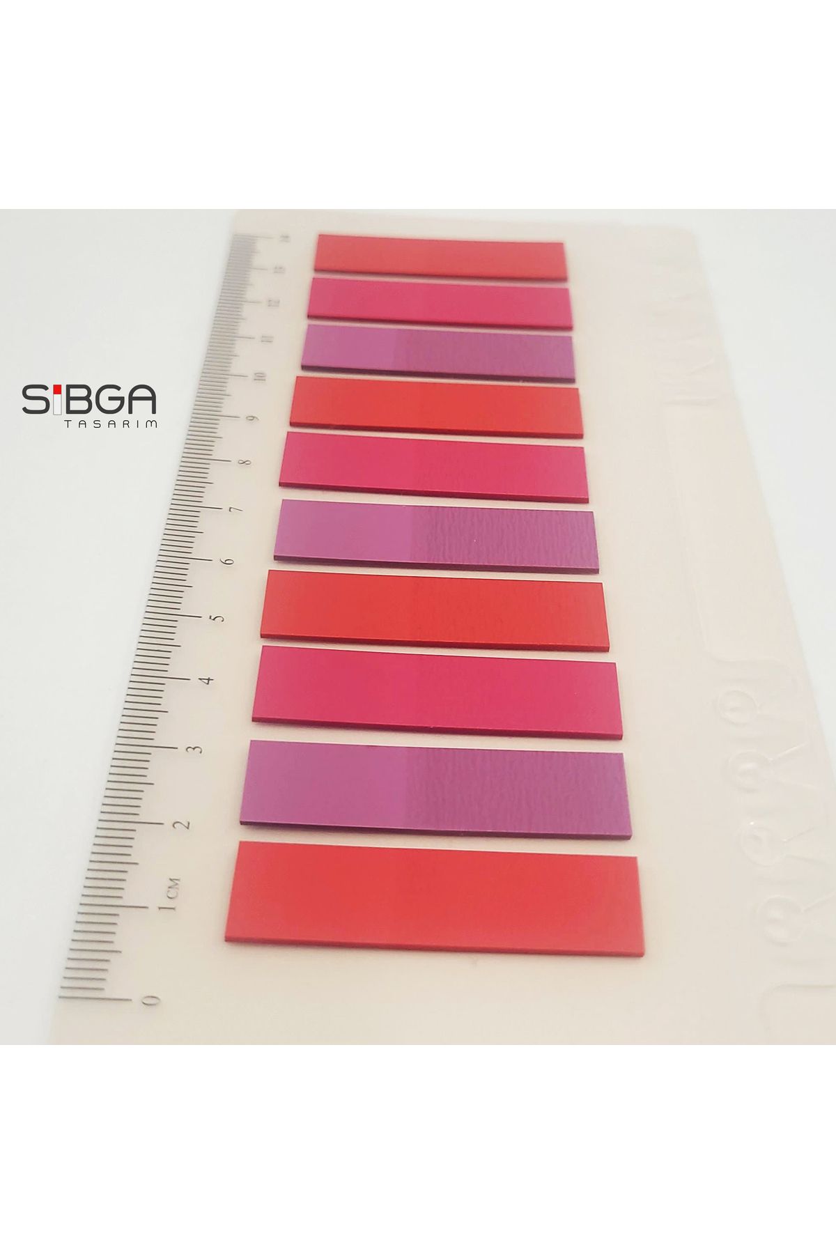 sibga tasarım-Transparent Colored Post-It Note Paper - 200 Sheets Bookmark Sticker 4