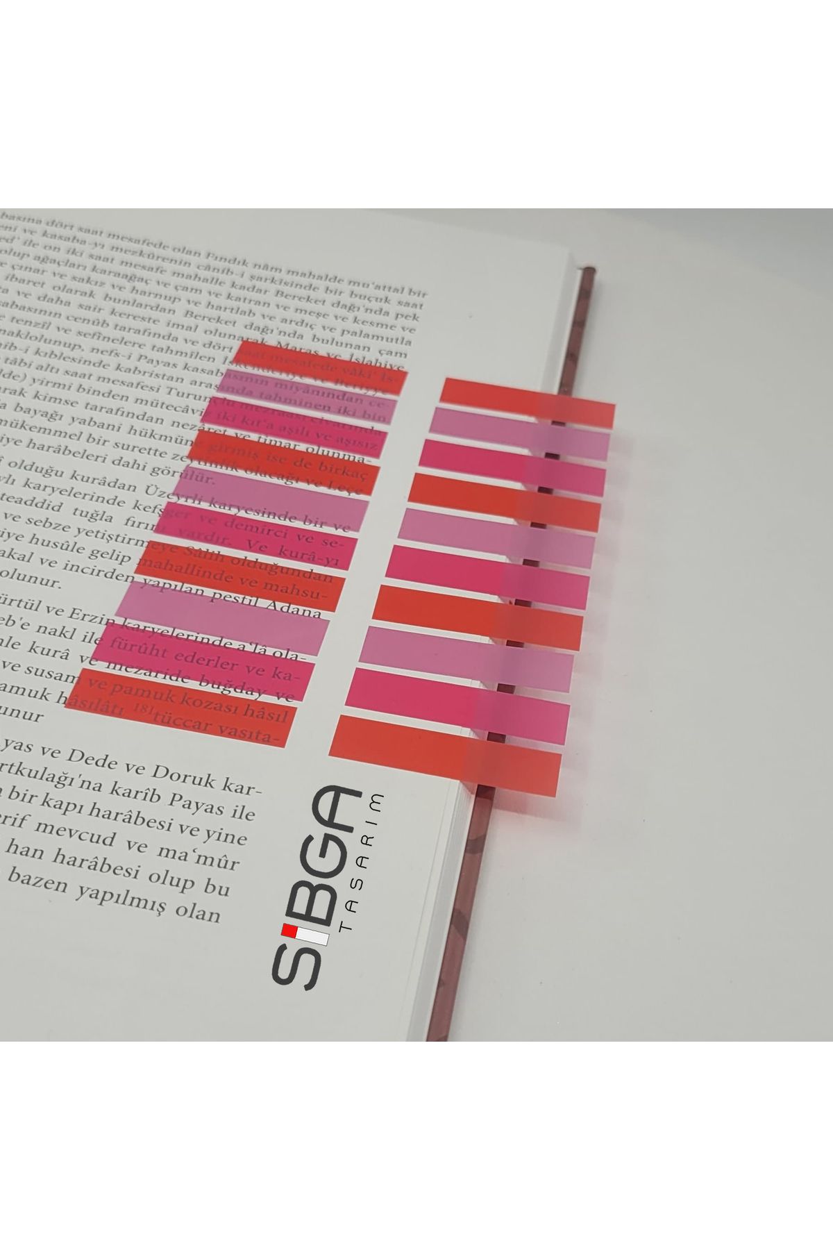 sibga tasarım-Transparent Colored Post-It Note Paper - 200 Sheets Bookmark Sticker 6