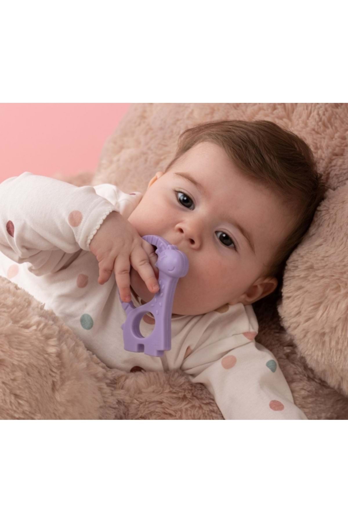 Wee Baby Prime Silikon Diş Kaşıyıcı (Kod:928) - Pembe fotoğrafı 7 (önizleme)