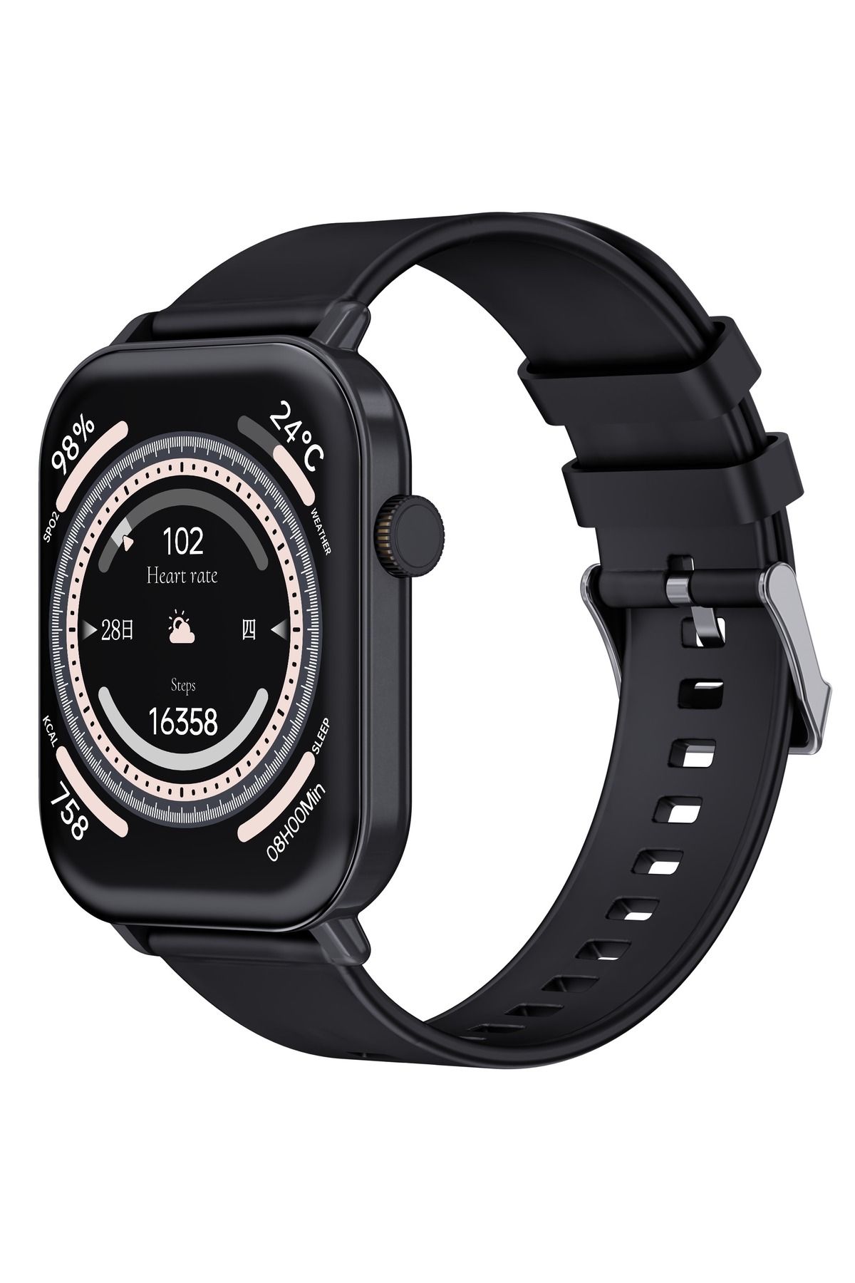 iOsuite-Due 2 Smart Watch Black - X18 6