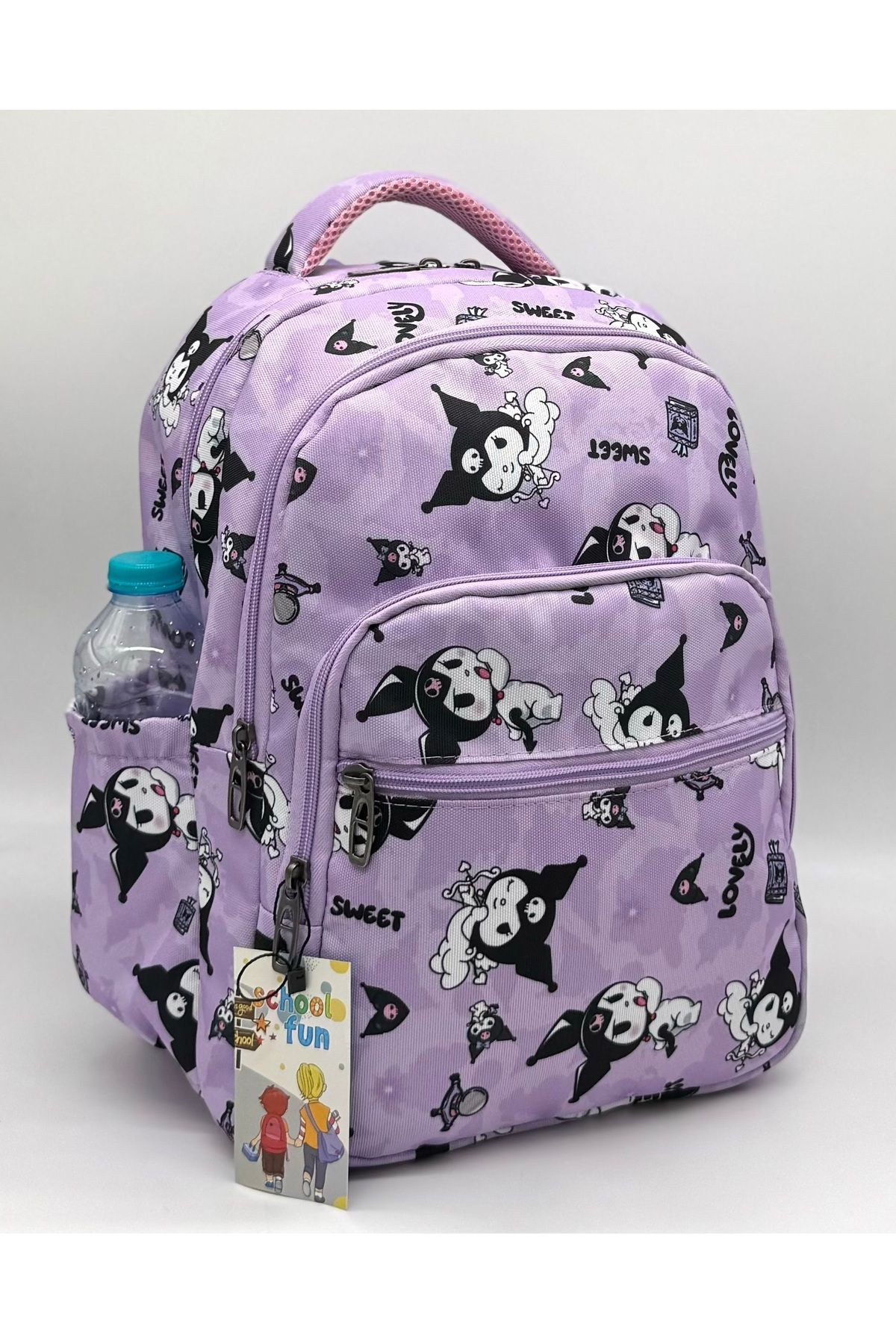 Bevitton-Primary School Bag - Set of 3, Character Pattern, Girl Child Lilac 3