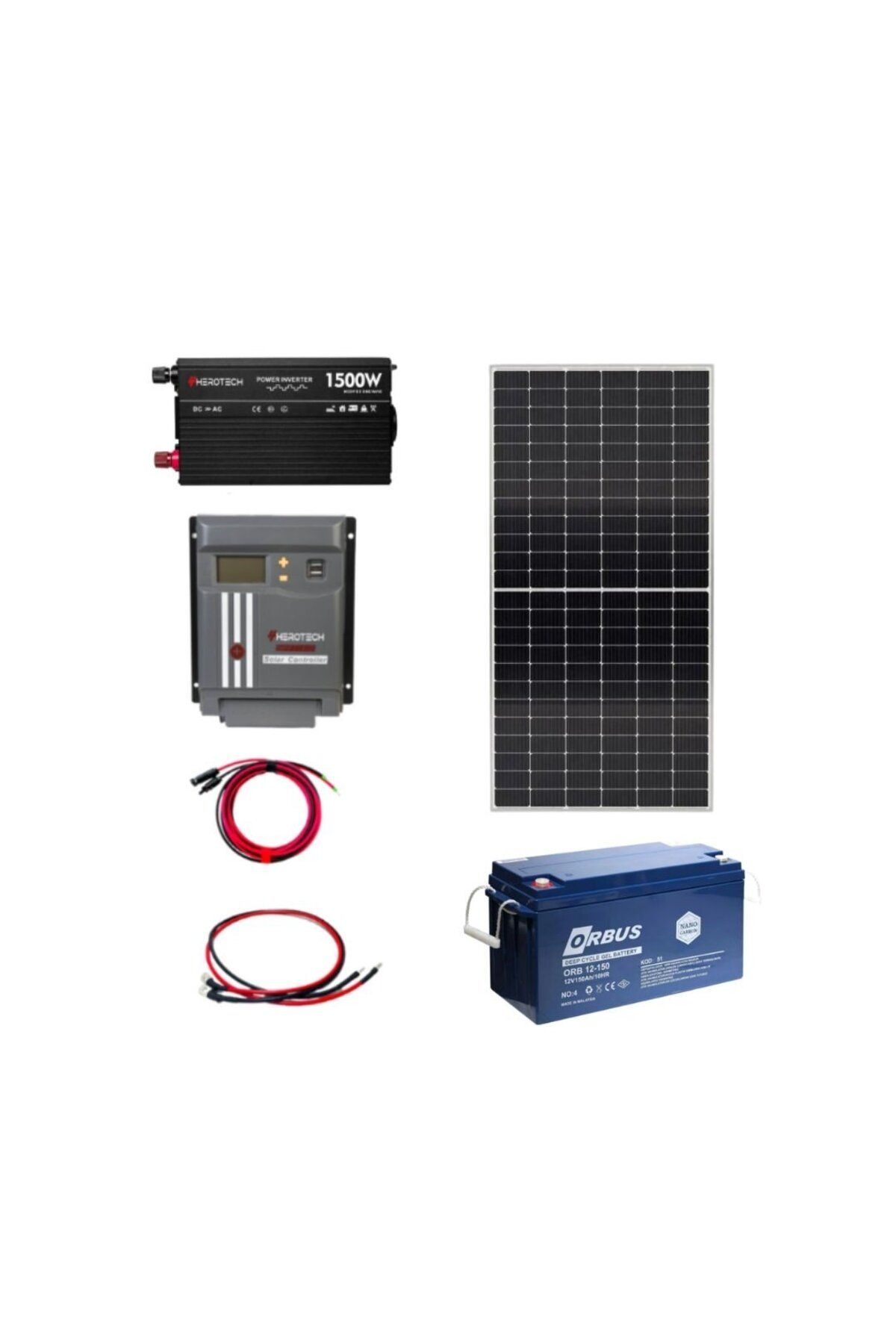 HEROTECH Solar Sanal Market 1500 Watt Solar Paket