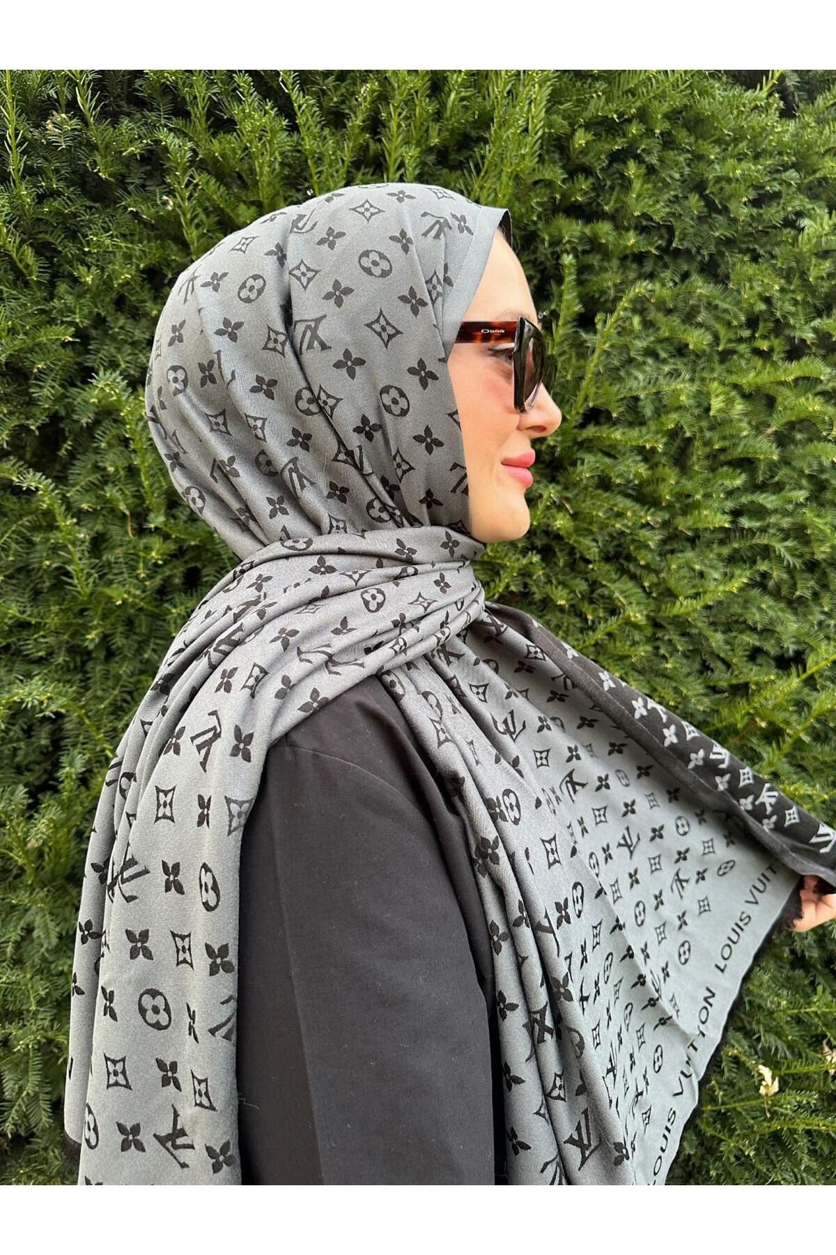 Modechic Collection-Exclusive Cashmere - Grey and Black Thick Shawl 1