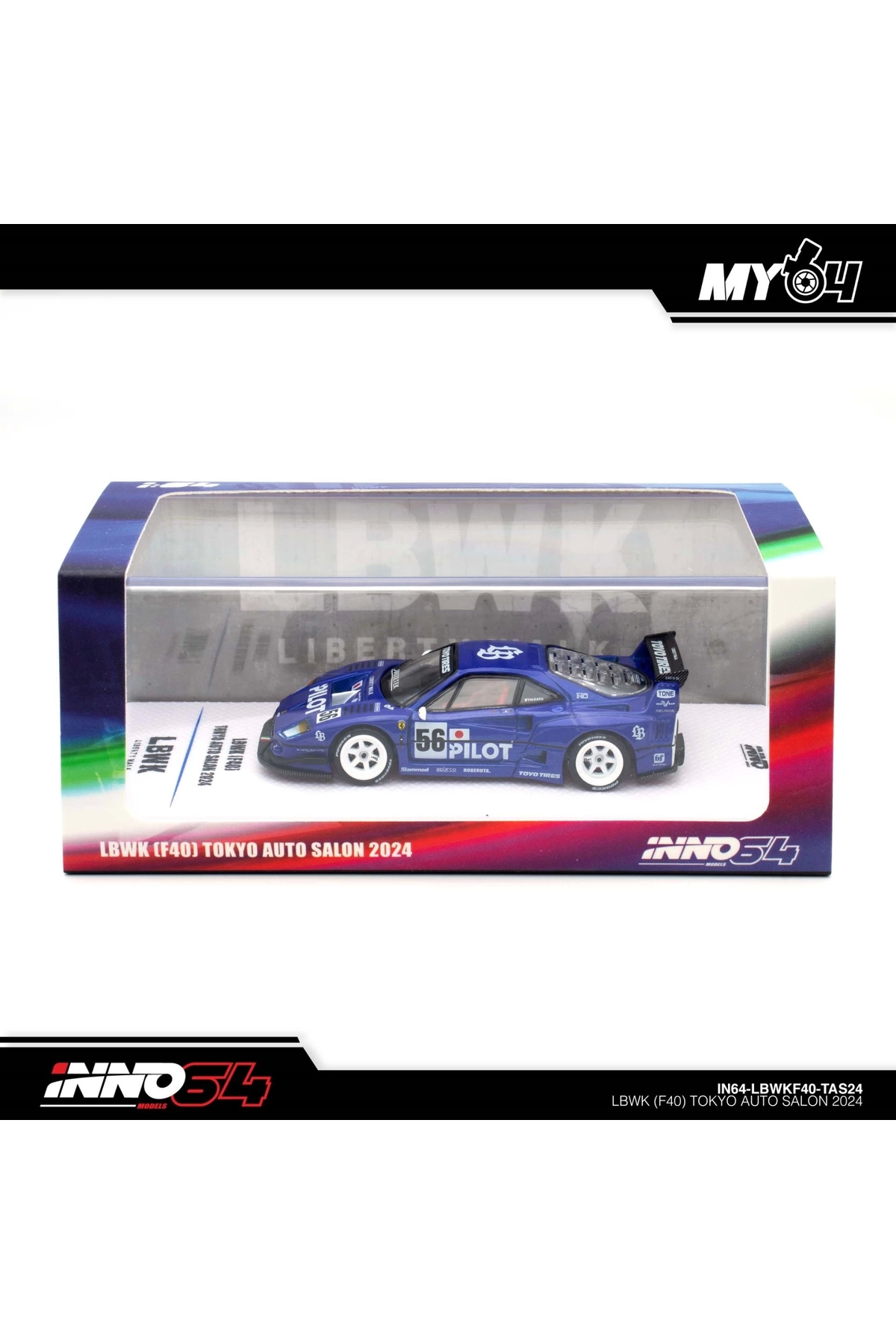 Inno 64 Models Inno 1/64 LBWK F40 Tokyo Auto Salon 2024 IN64