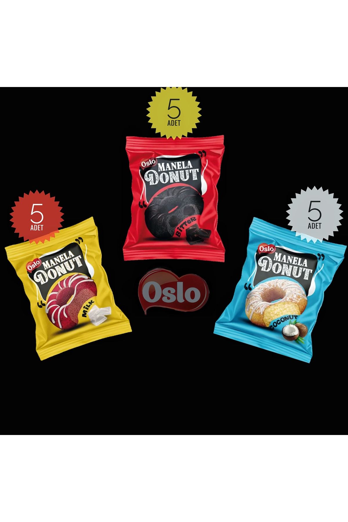 Oslo Manela Donut Kek 15 Adet x 45 g