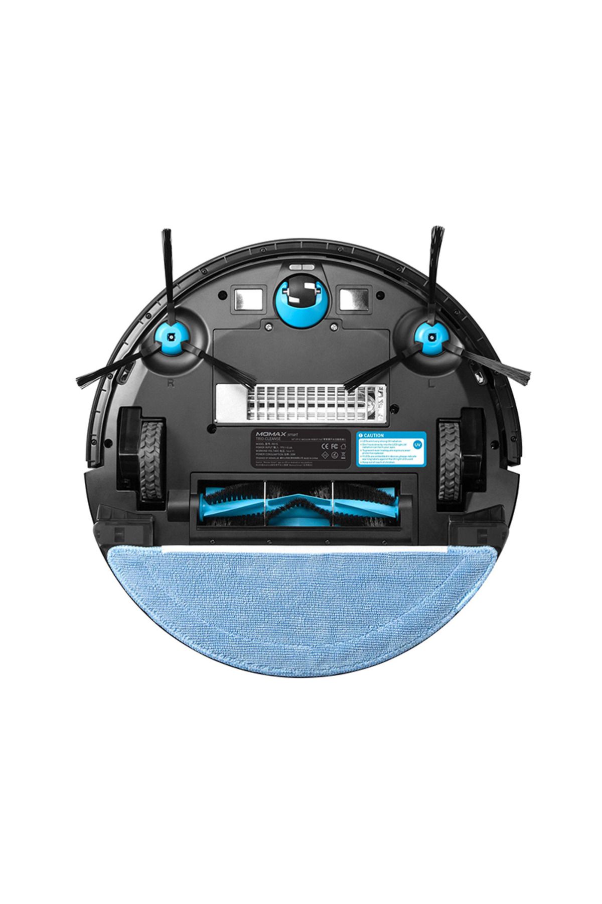 Momax-Trio-Cleanse IoT- UV-C Vacuum Robot Sweep, wipe and sterilize with ultraviolet rays - black 3