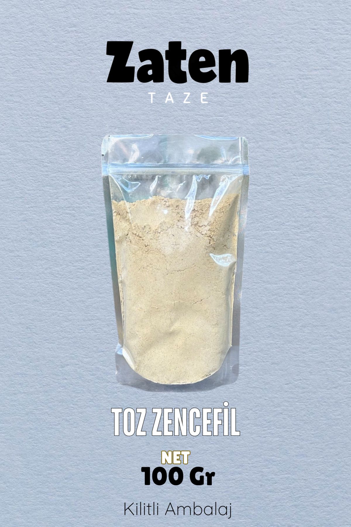 Zaten Taze Toz Zencefil 100 Gr Öğütülmüş Ginger Zingiber Officinale