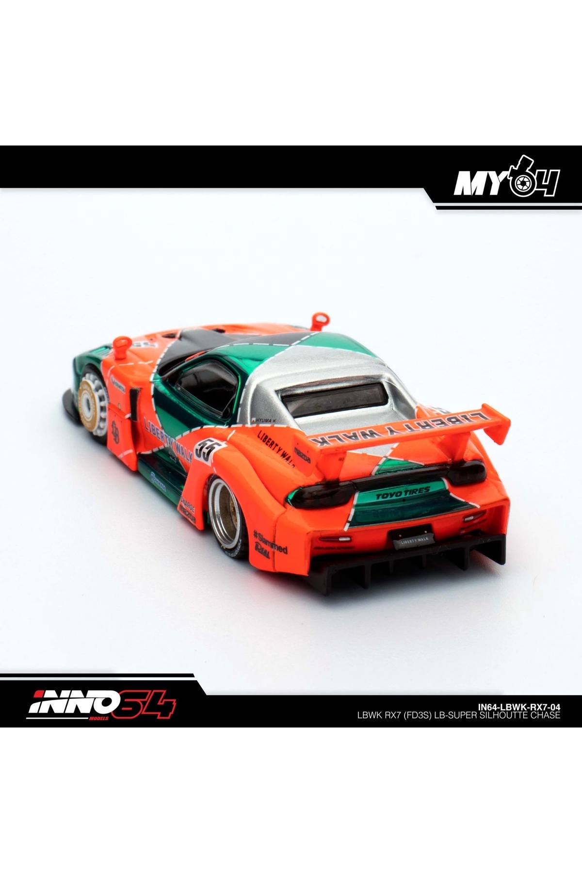Inno 64 Models 1:64 INNO64 LBWK RX7 (FD3S) LB-Super Silhouette