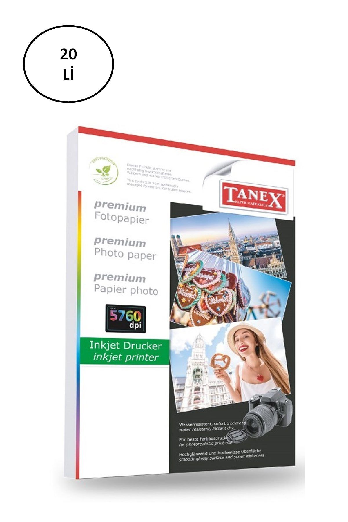 Easy Tedarik Tanex Fotoğraf Kağıdı A4 240 gr 240 mm x 297 mm 20 Sayfa