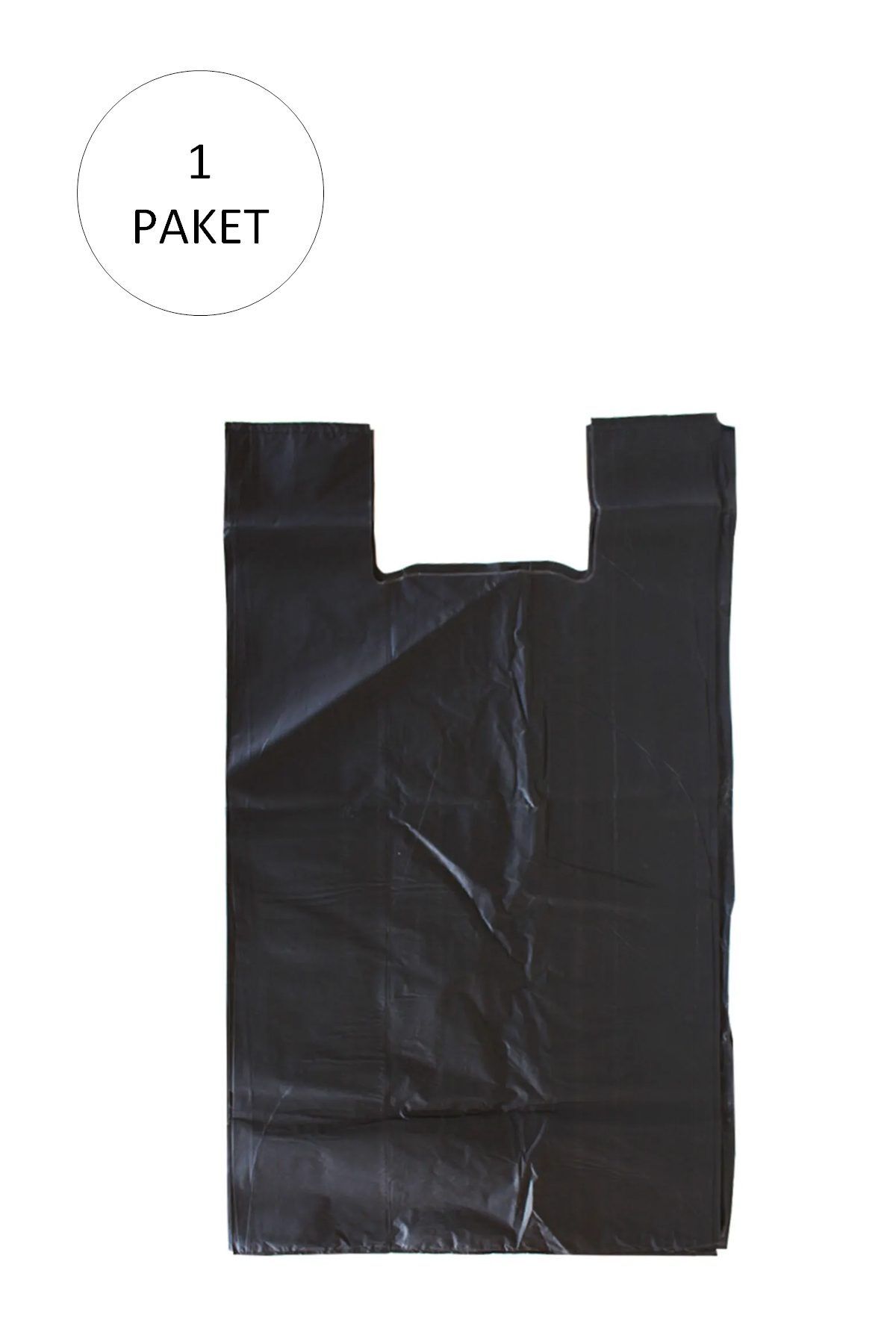 Easy Tedarik Siyah Hışır Atlet Poşet Mini Boy 22x31 cm 1 Paket Takriben 500 Adet