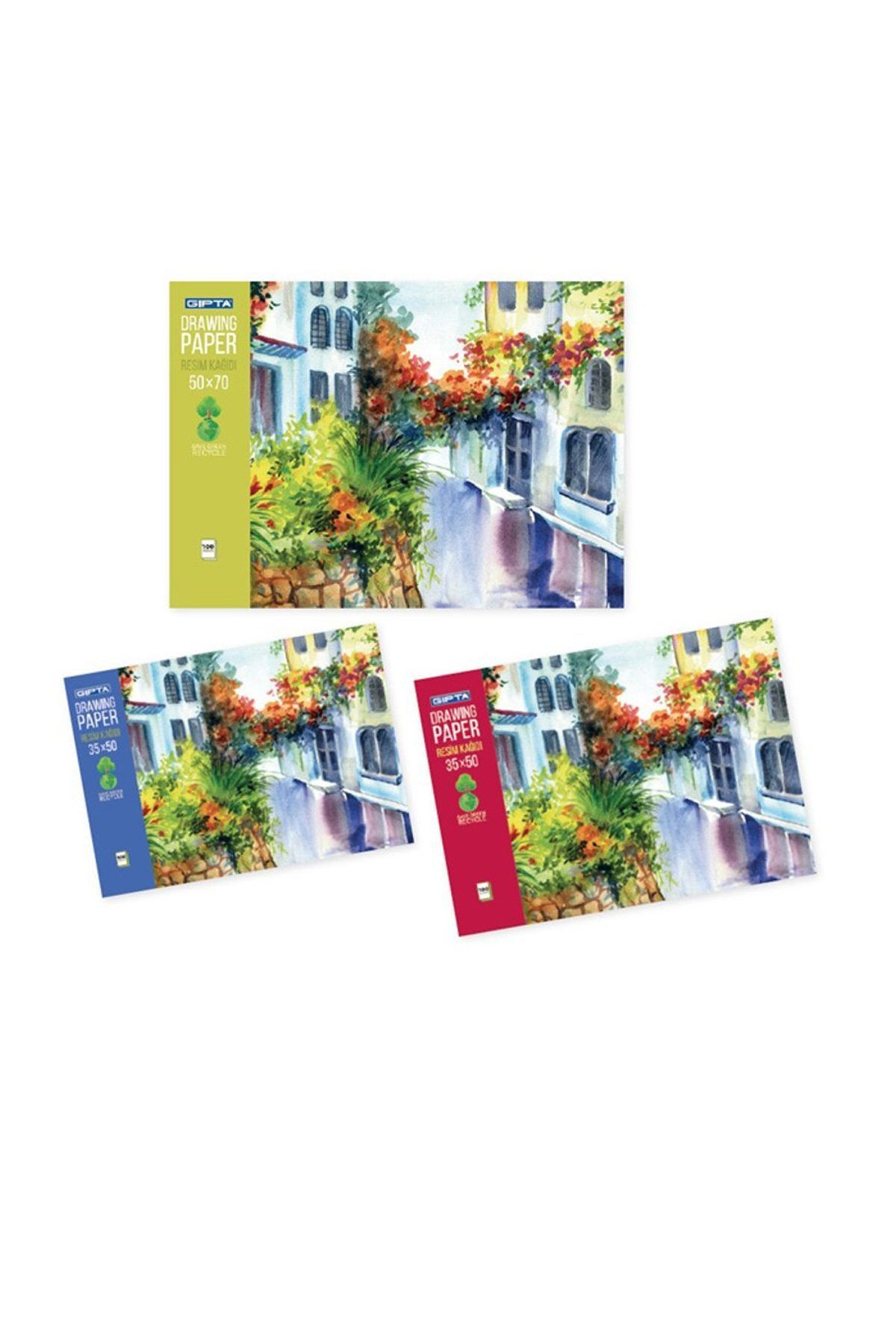Easy Tedarik Gıpta Resim Kağıdı Blok 25X35Cm 100 Yaprak 4477