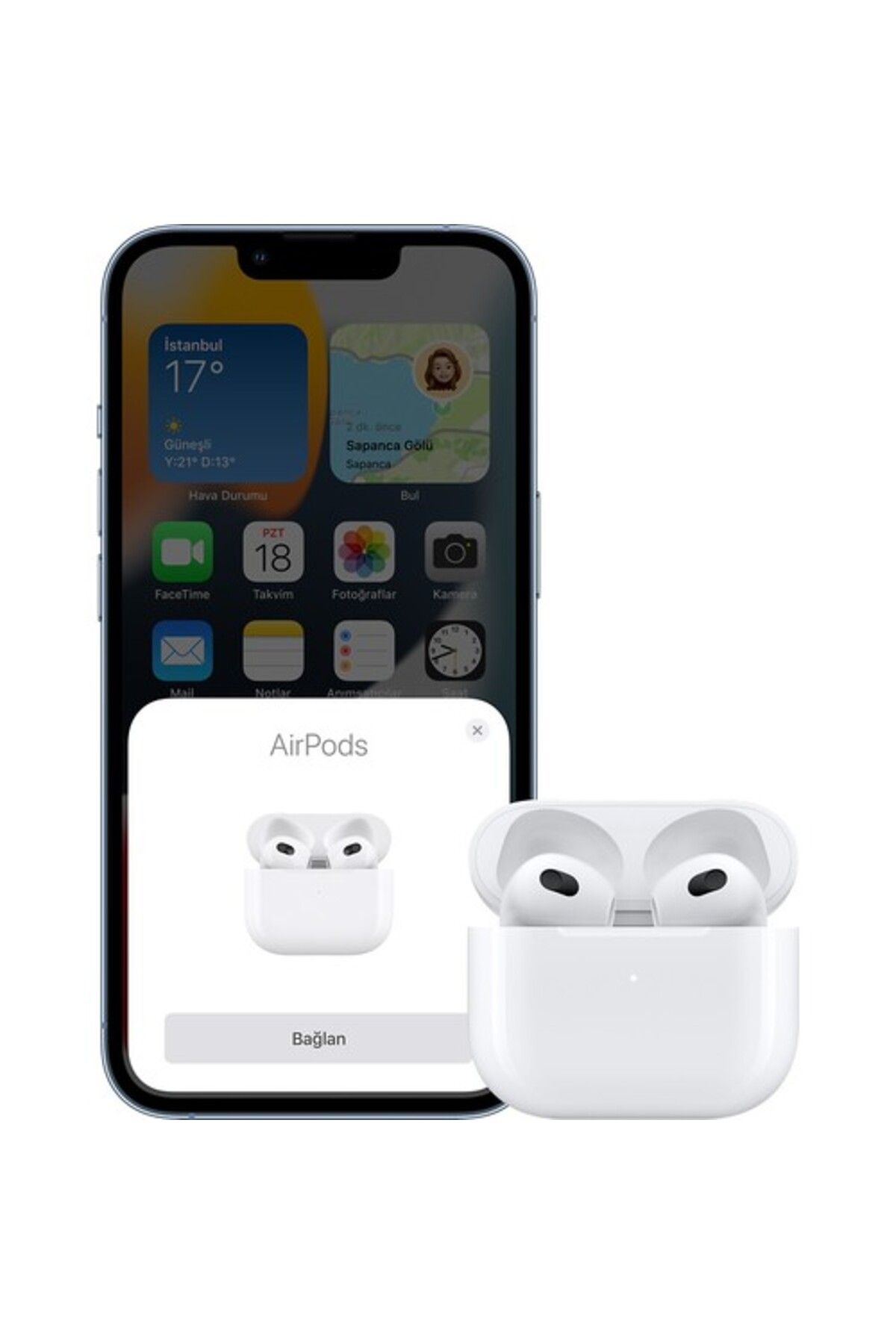 Apple Airpods (3. NESİL) Ve Magsafe Şarj Kutusu Bluetooth Kulaklık Mme73tu/a-4