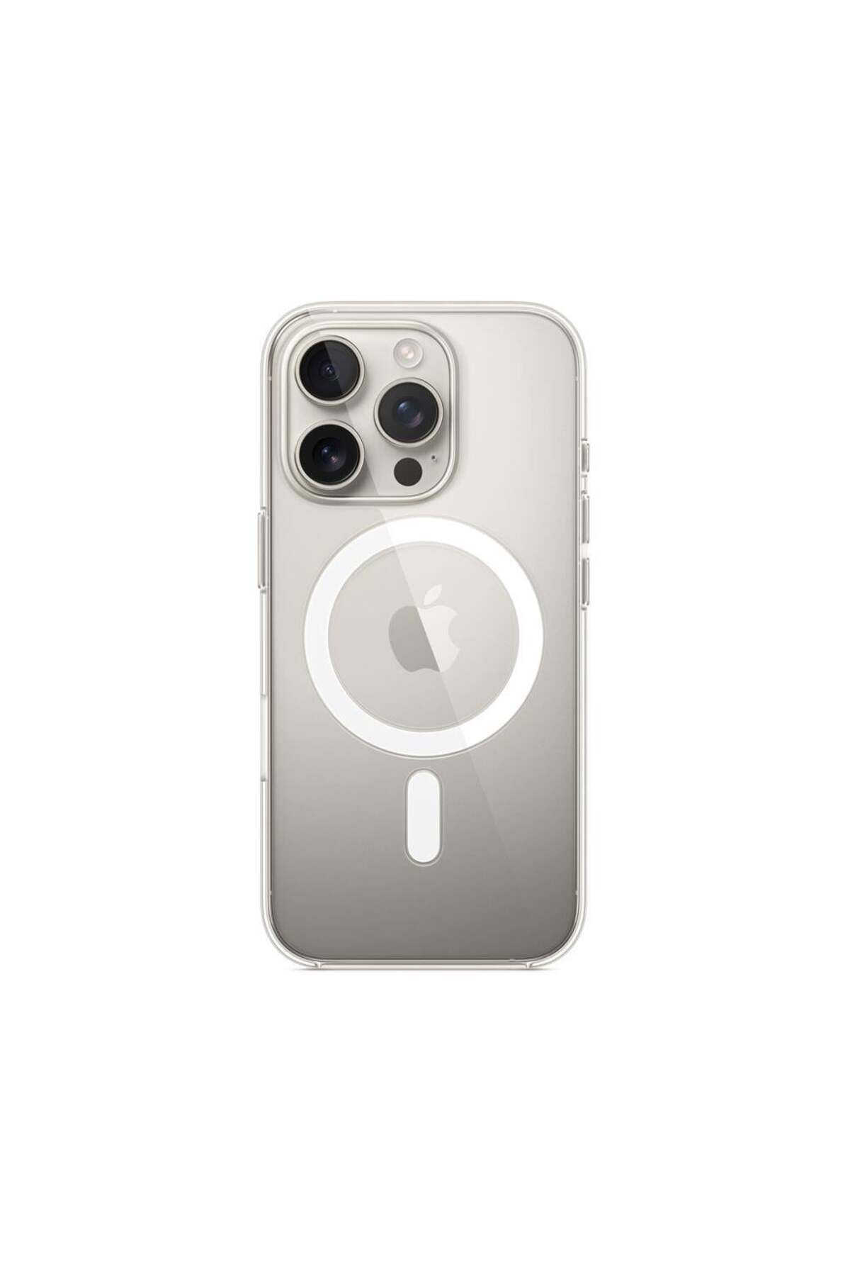 Apple-جراب شفاف لهاتف iPhone 16 Pro Max مع Magsafe 2