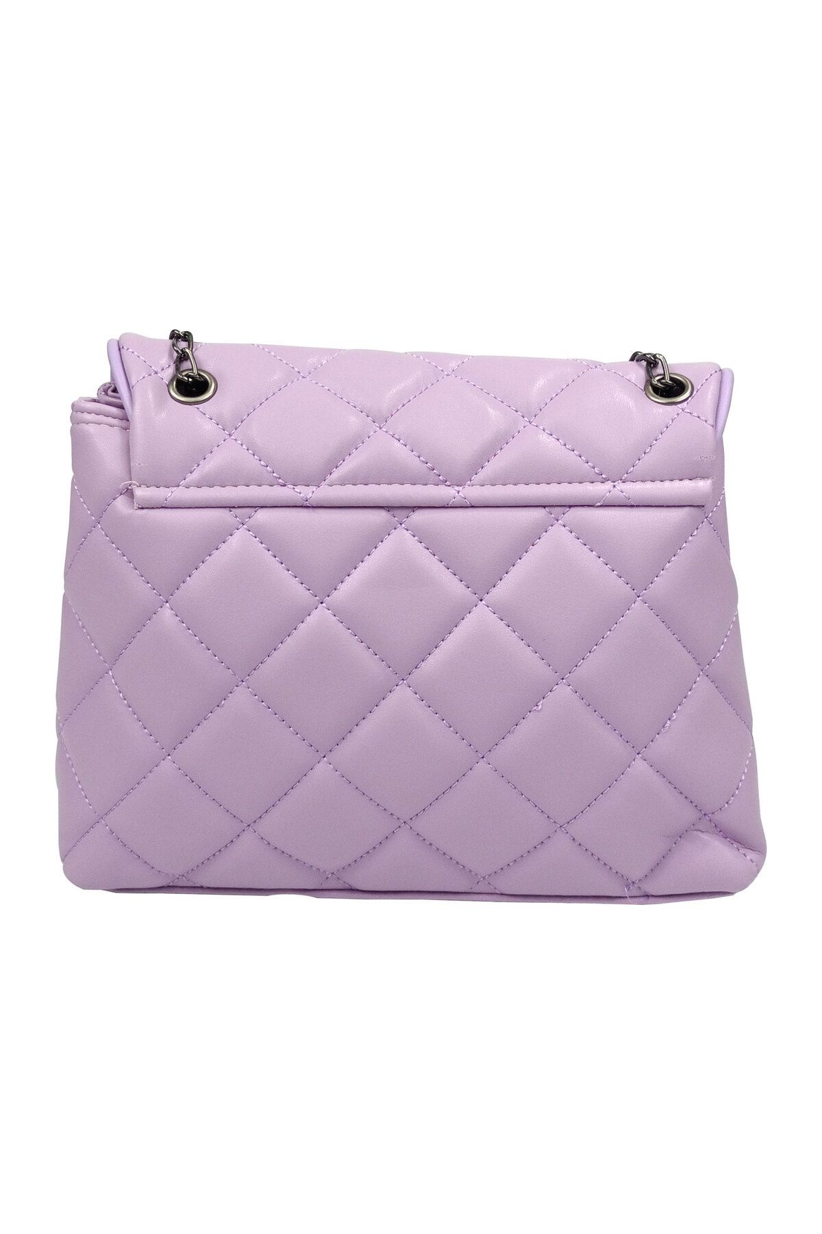 Sia Çanta-SİA BAG Quilted Patterned Matte Chain Detailed Two-Eye Lock Accessory Covered Shoulder and Cross Strap 3