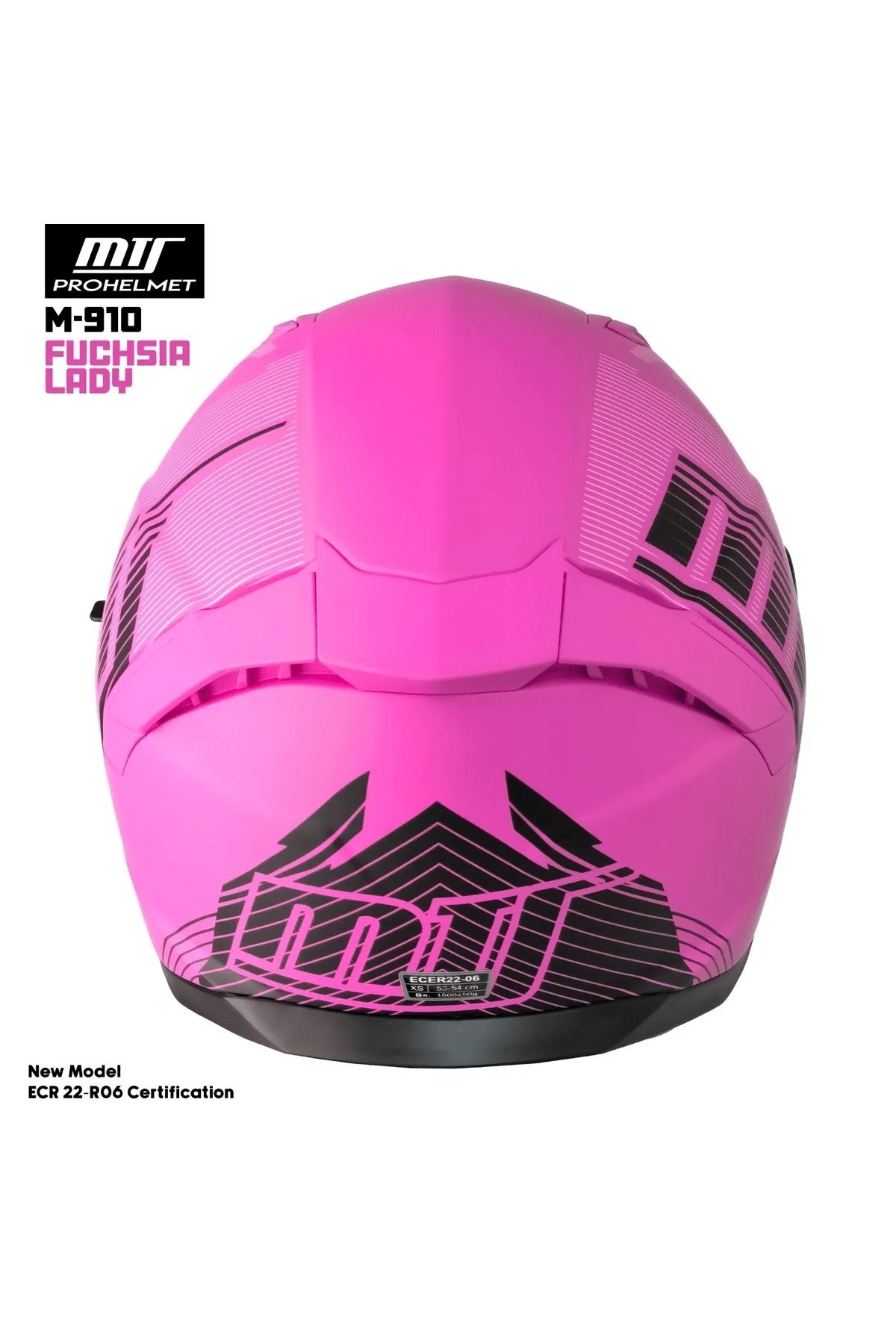 MTS M 910 LADY FUCHSIA MAT PEMBE TAM KASK (RENKLİ VİZÖR) - Fiyatı