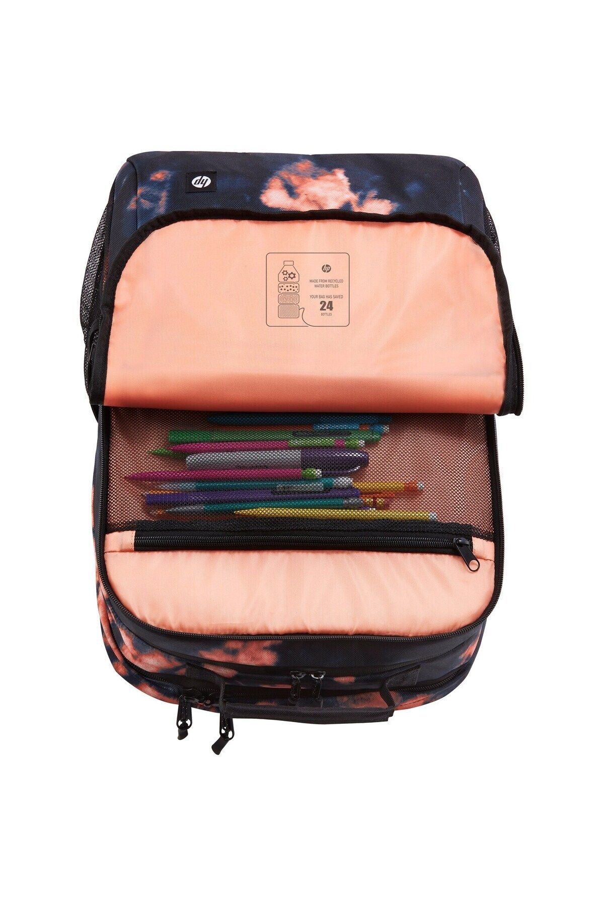 HP-Campus Xl 16.1 InchBatik Patterned Backpack Black 7j593aa 4