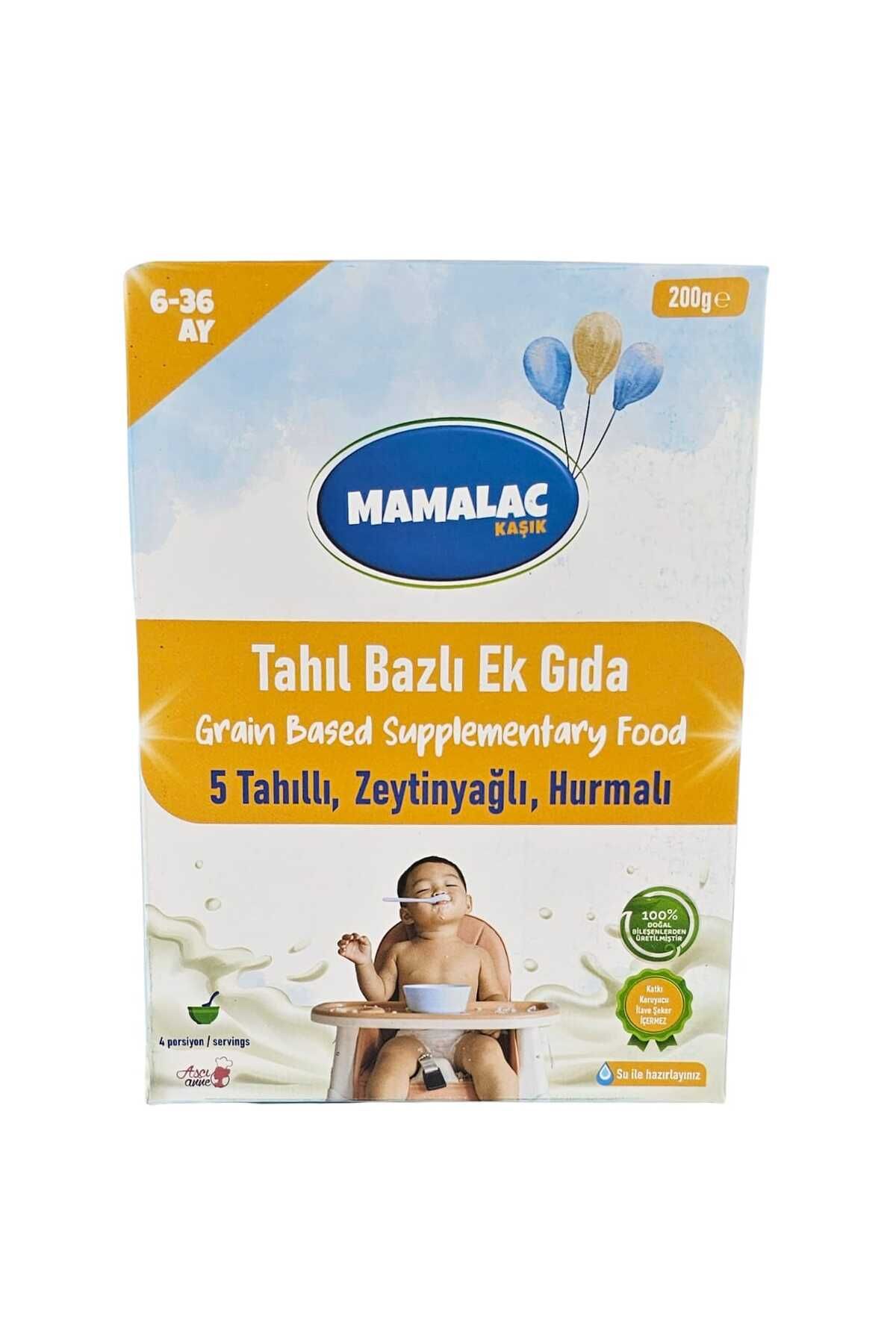 AşçıAnne Aşçı Anne Mamalac 5 Tahıllı Hurmalı Kaşık Mama