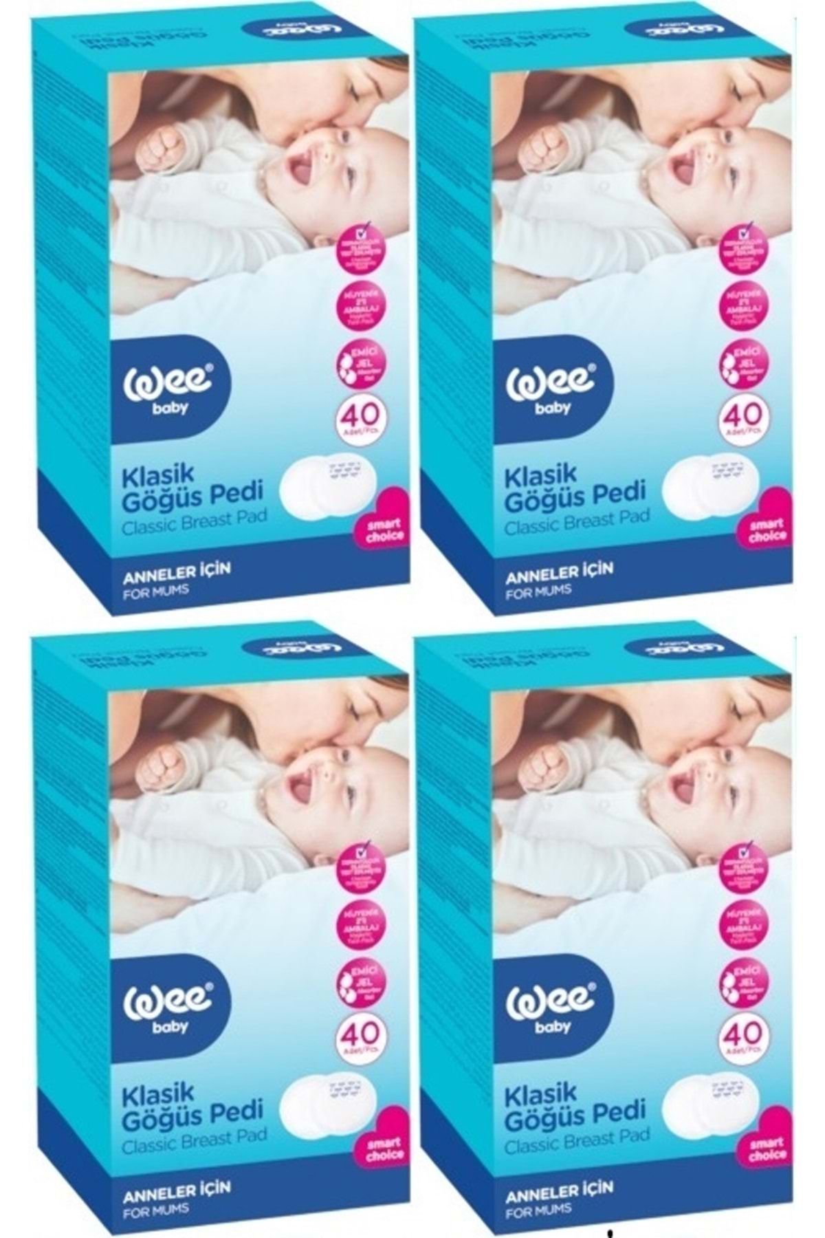 Wee Baby Klasik Göğüs Pedi (40 LI) 160 Adet (4PK*40)