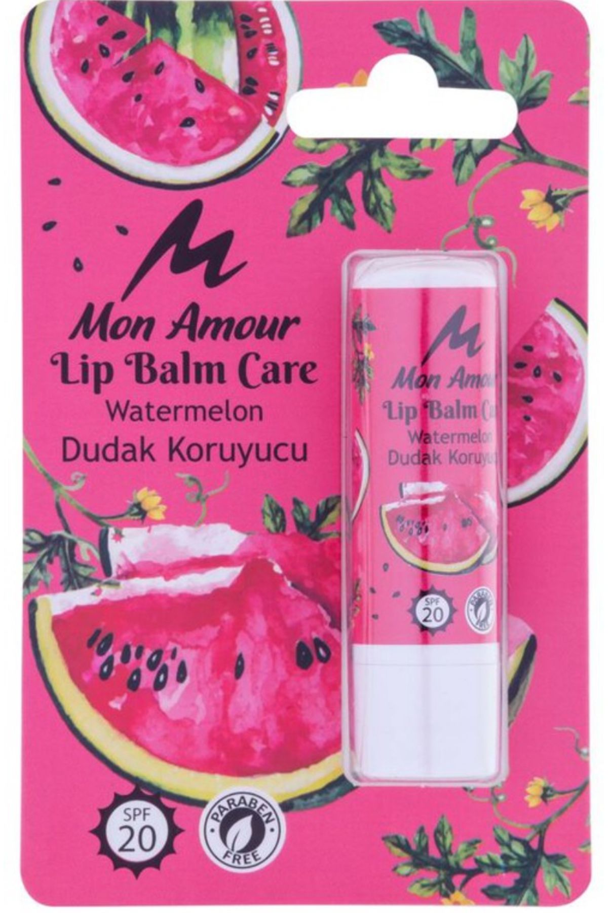 Mon Amour Lip Balım Care Watermelon 5 gr - Karpuz