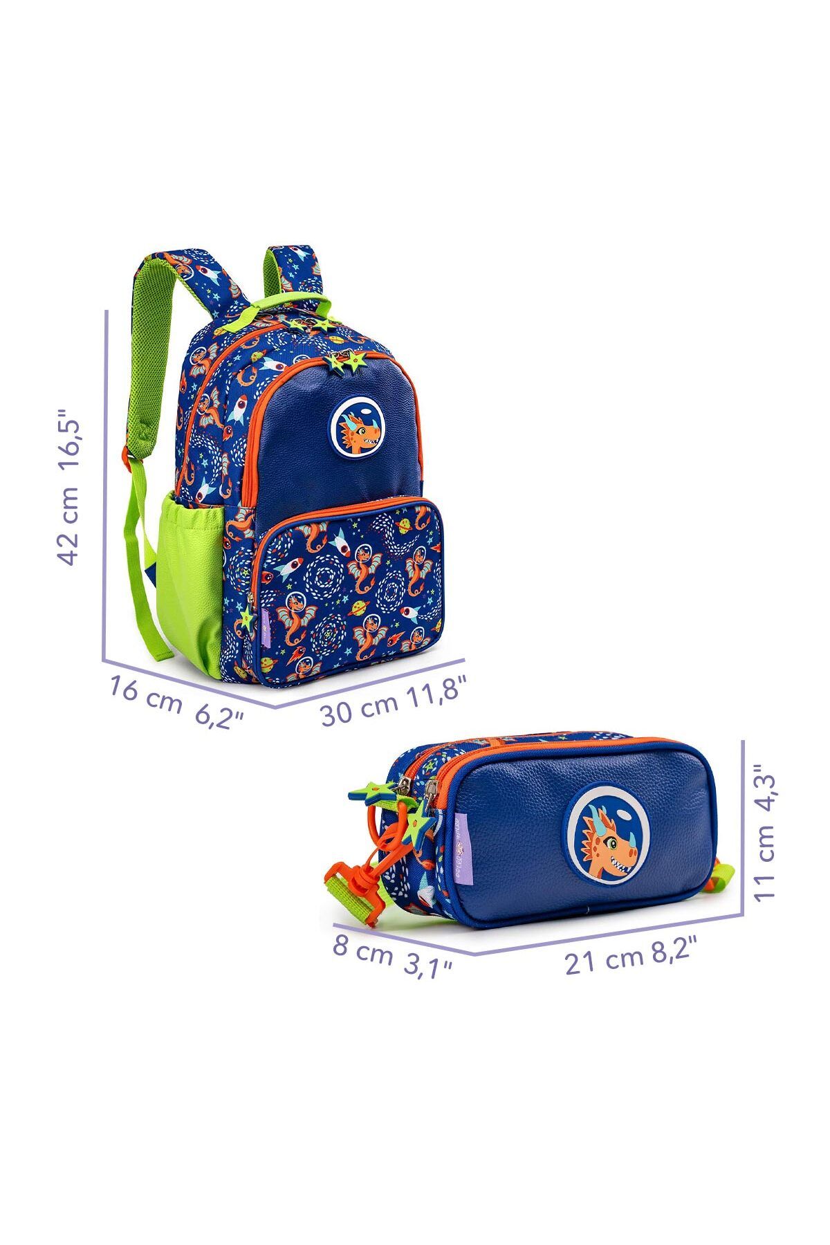کوله پشتی دخترانه و پسرانه بچگانه بچه های شیر MOO BAKS BEAST BAG BOX PENIX SET PONIX Milk & Moo