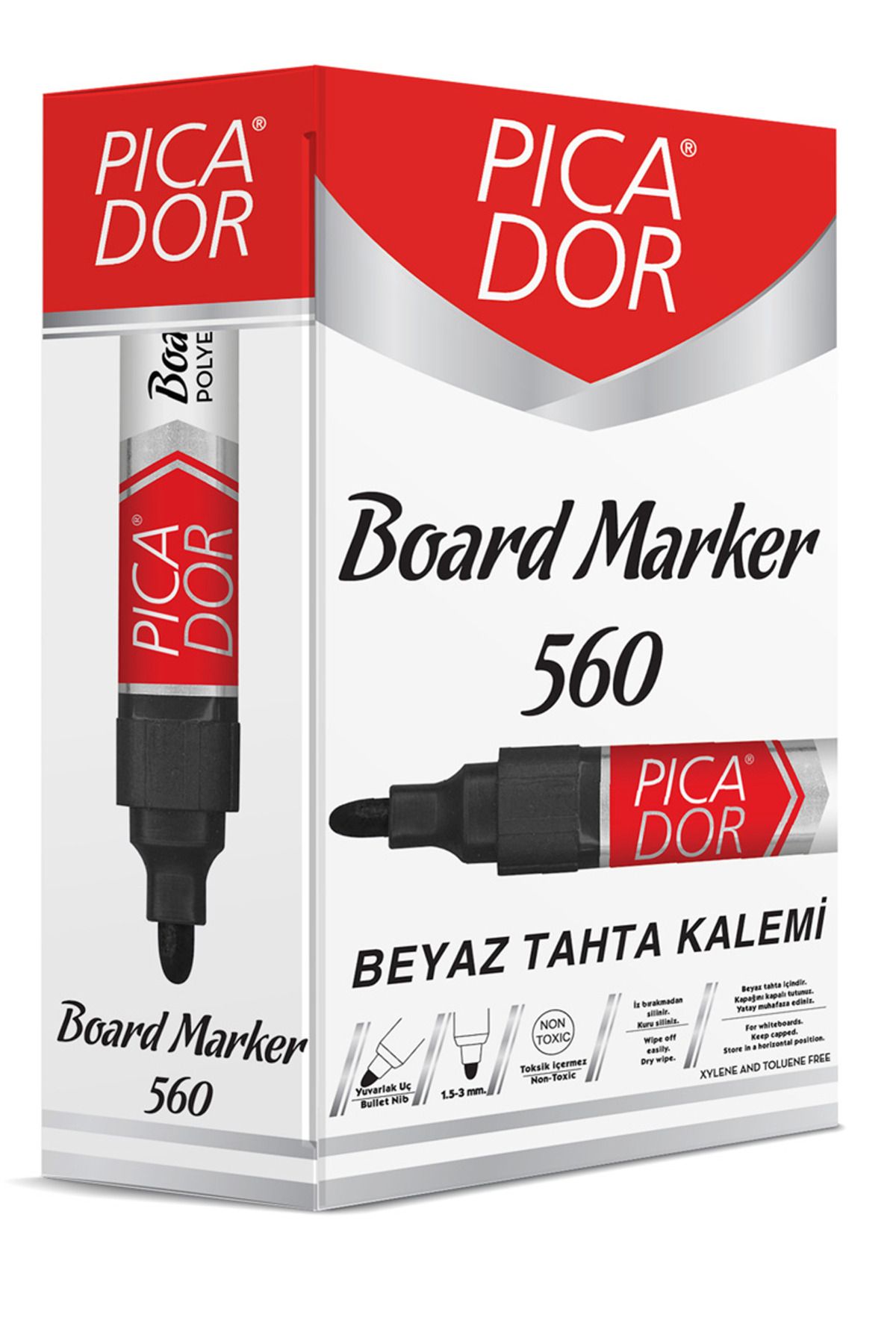 Easy Tedarik Picador Tahta Kalemi 560 Yuvarlak Uç Siyah