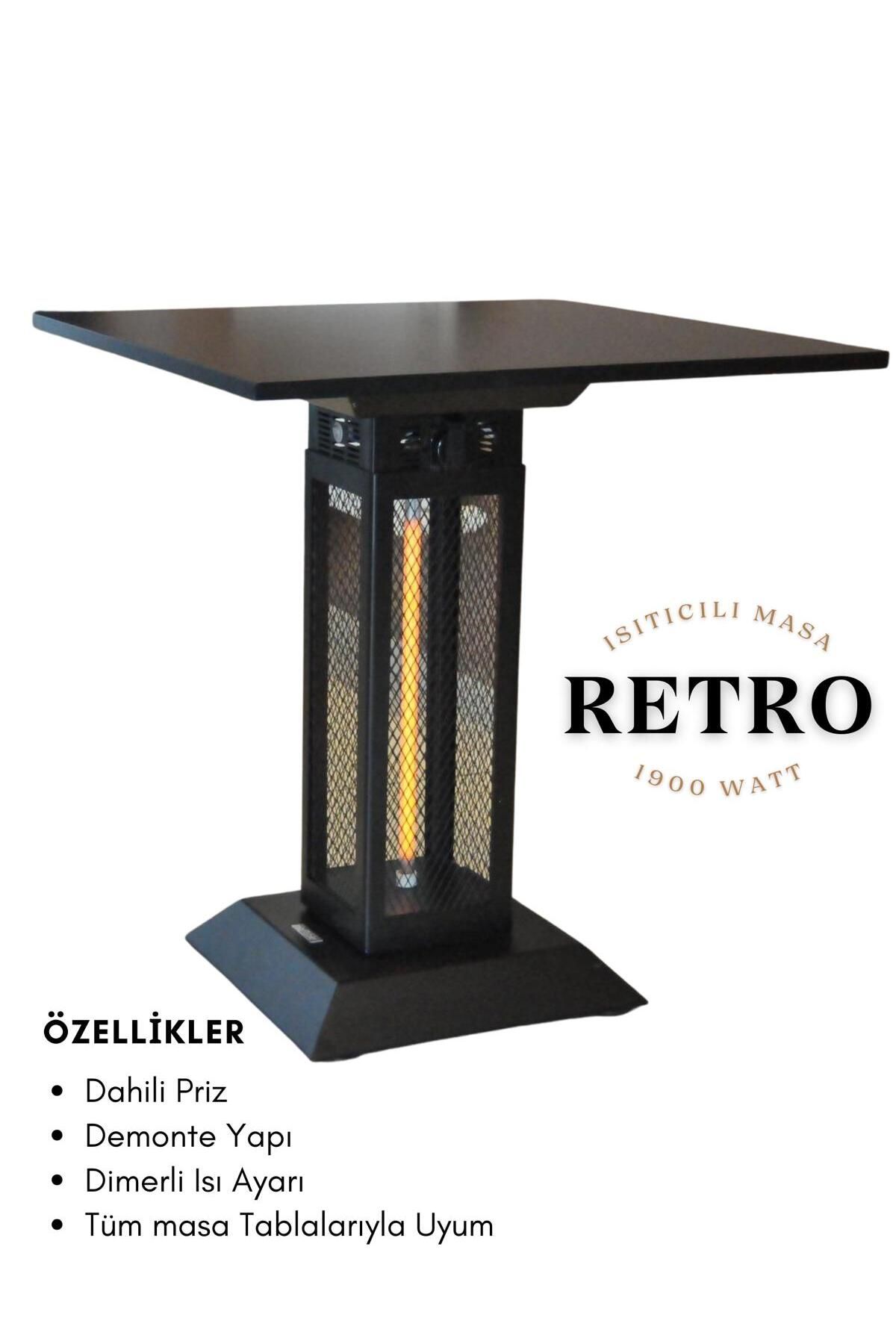 HOTTABLE Retro Plus 1900 Watt Isı Ayarlı Isıtıcılı Masa