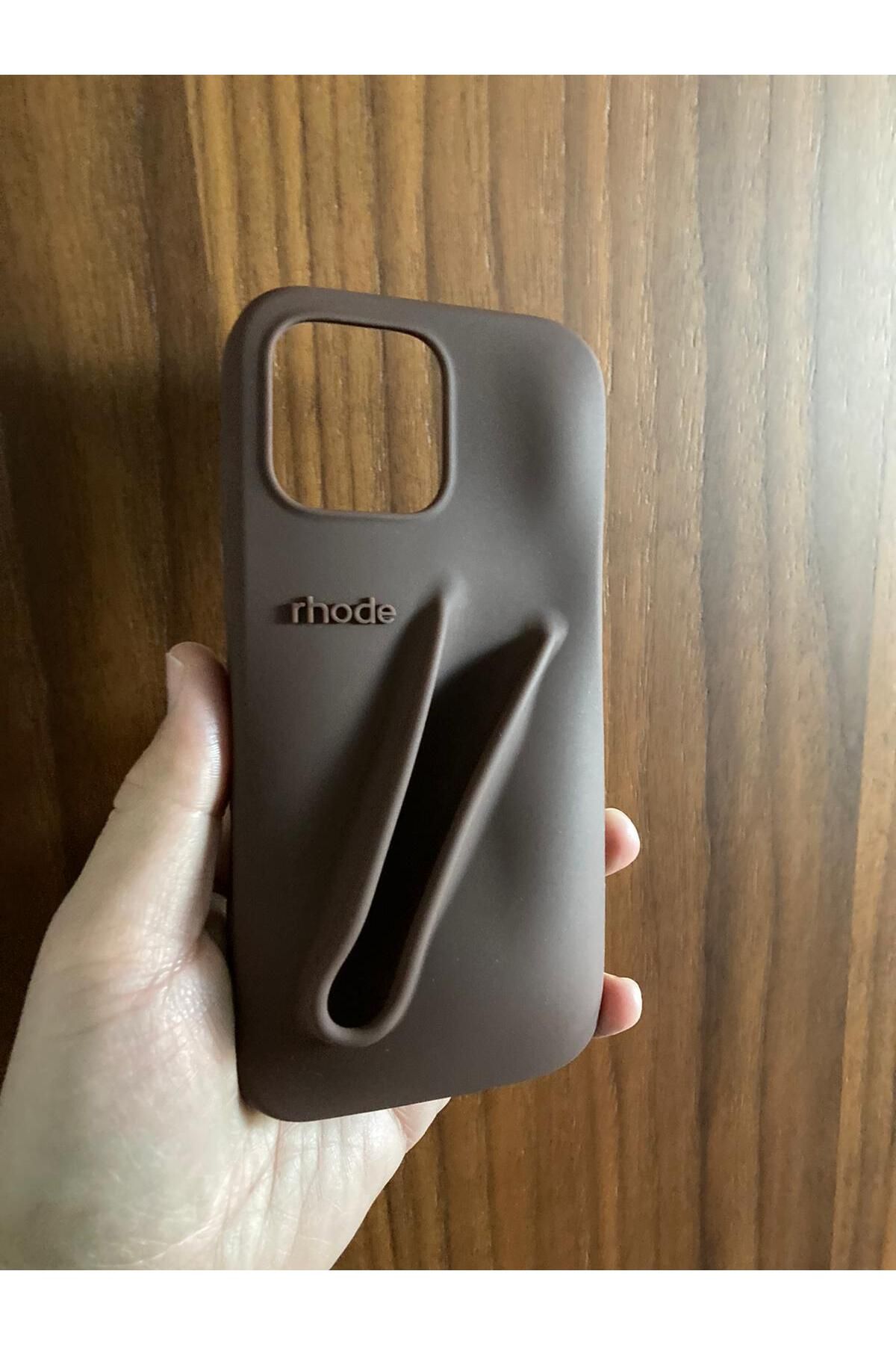 Newon İPHONE 16 PRO MAX ESPRESSO RHODE LİP CASE LOGOLU