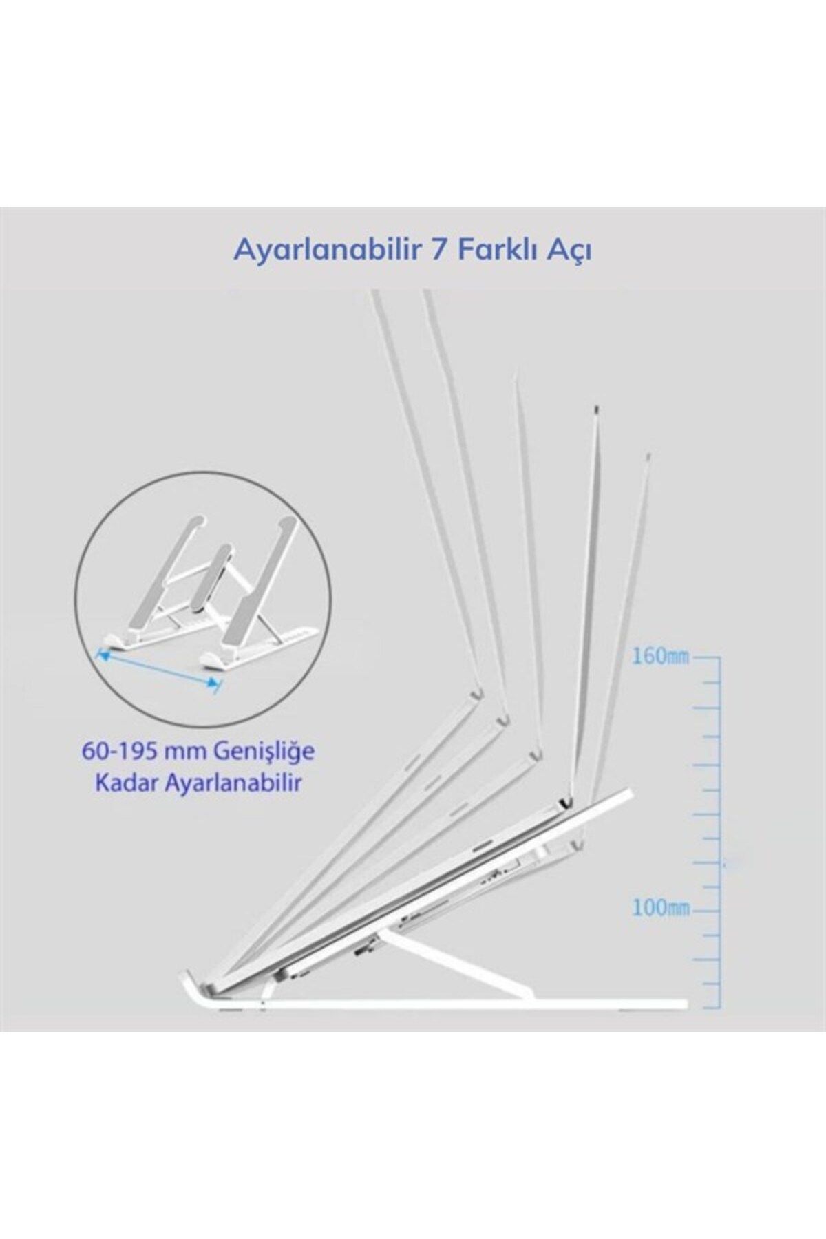 Neiçin-Notebook Riser - Folding Plastic Support Stand for Study Desk 8