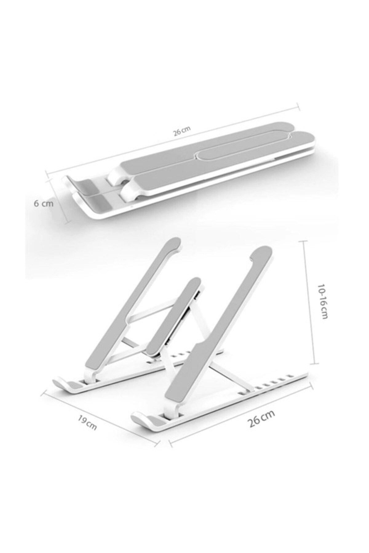 Neiçin-Notebook Riser - Folding Plastic Support Stand for Study Desk 6