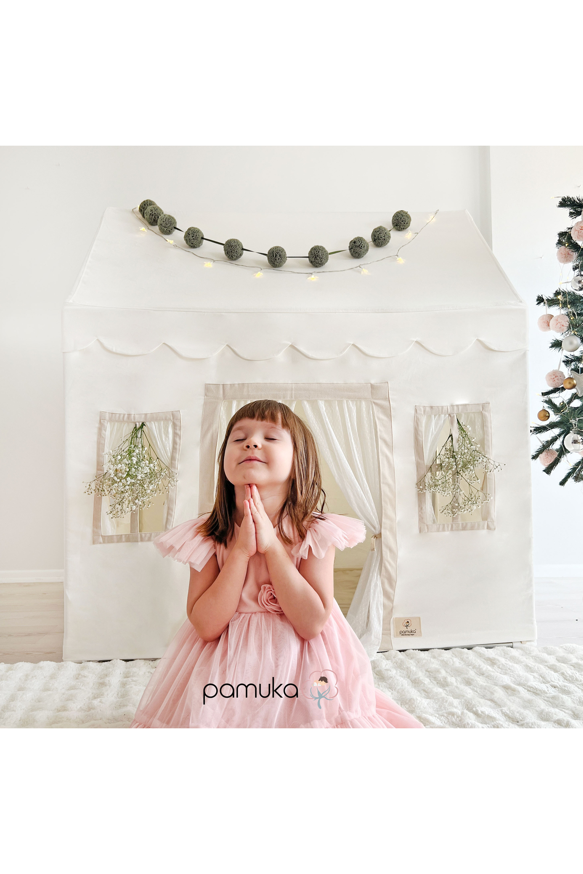 PAMUKA İnci Medium Oyun Evi+Oyun Halısı fotoğrafı 2 (önizleme)