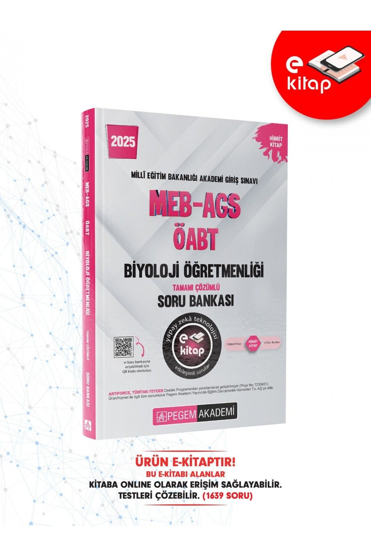 Pegem Akademi 2025 MEB-AGS ÖABT Biyoloji Öğretmenliği E-Soru Bankası