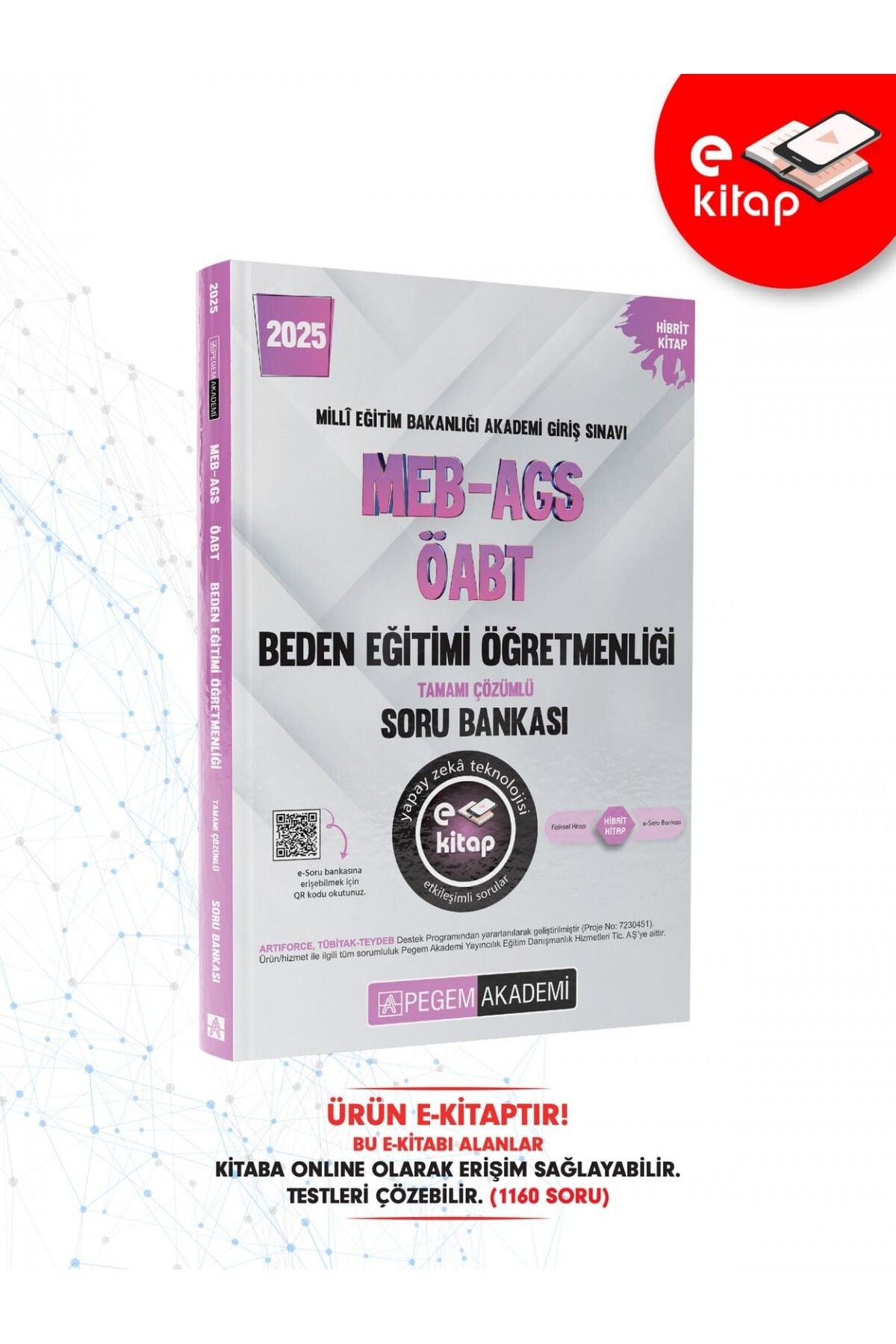 Pegem Akademi 2025 MEB-AGS ÖABT Beden Eğitimi Öğretmenliği E-Soru Bankası