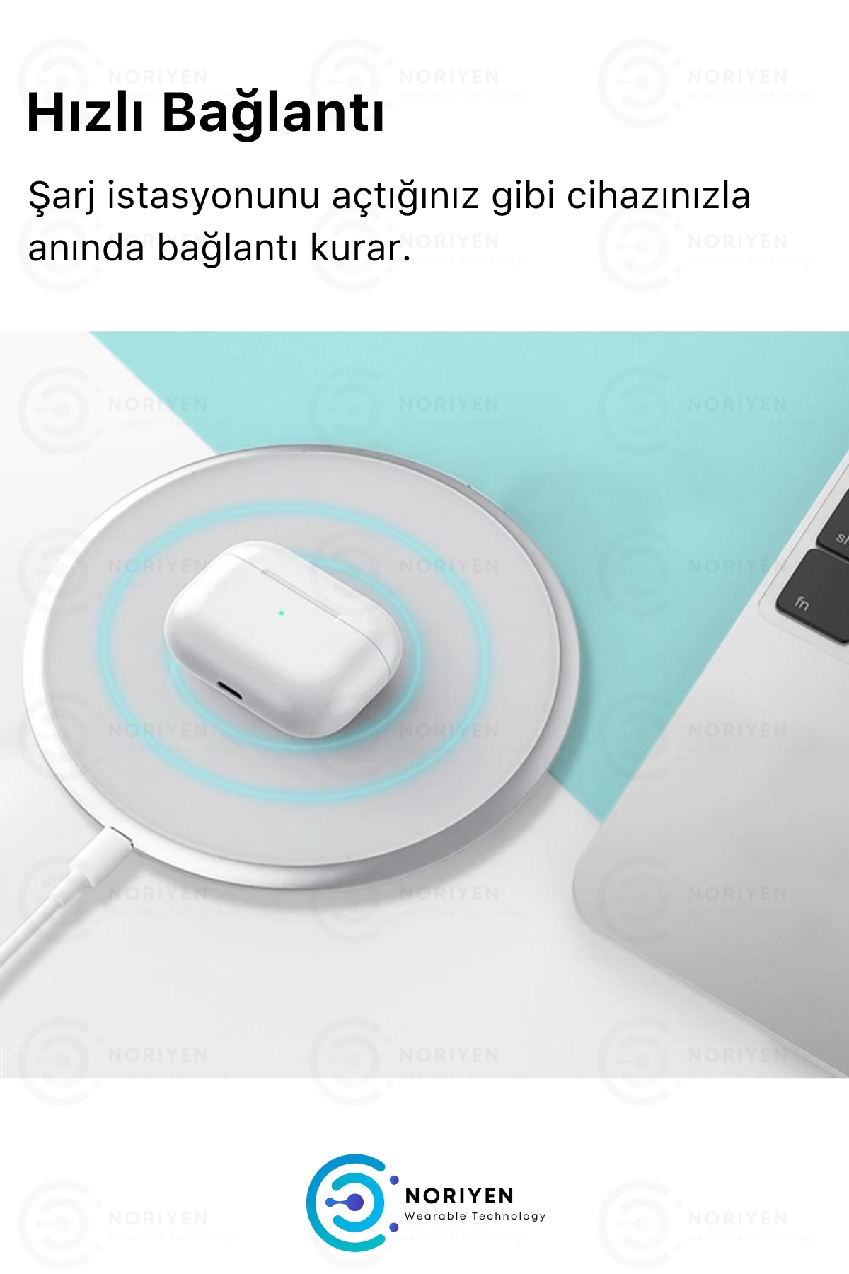 Premium Serisi White 2 Model IOS Android Uyumlu Aktif Gürültü Engelleme Kablosuz Bluetooth Kulaklık