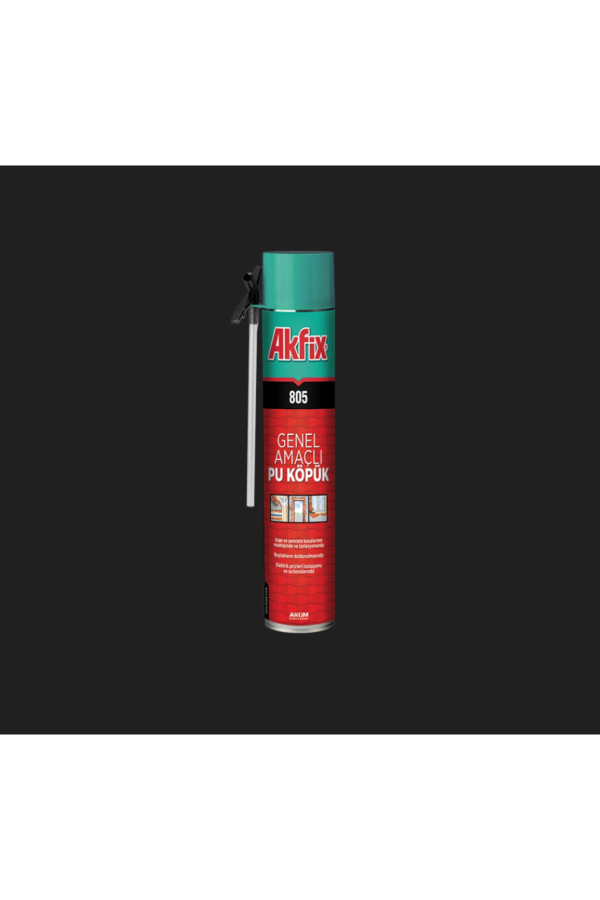 Akfix AKFİX 805 GENEL AMAÇLI POLİÜRETAN MONTAJ KÖPÜK PİPETLİ 750ML/850GR