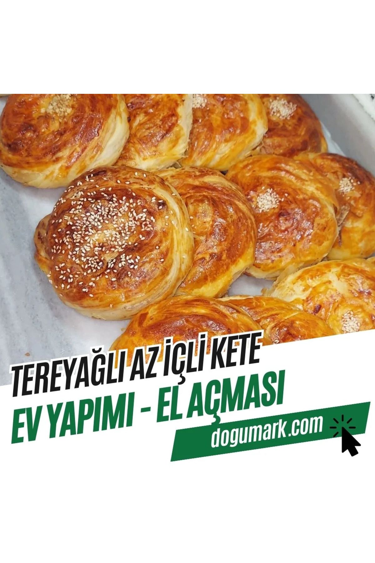 DoğuMark Tereyağlı AZ İÇLİ Kete – Ev Yapımı – El Açması (5 Adet)