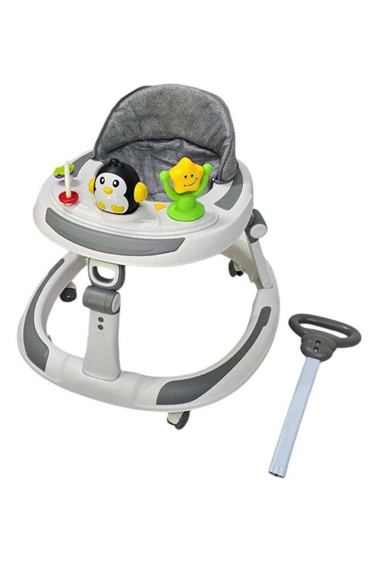 BabyCara-Baby Walker With Parental Handle Anti-Rollover Folding With Music, 6 - 18 Months 4