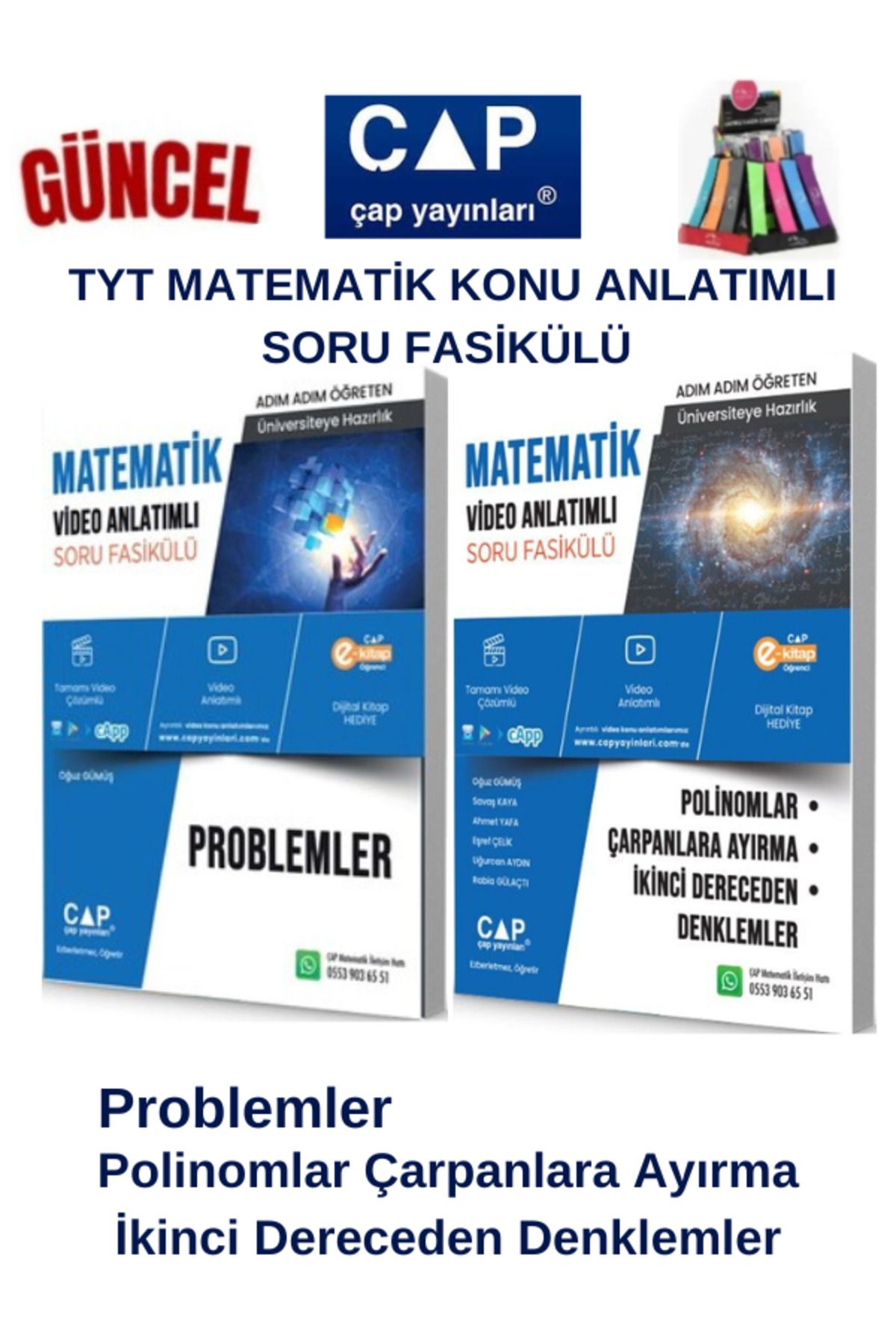 Ens Yayıncılık Çap Tyt Mat Problemler-Pol. Çarpanlara 2.Dereceden Konu Anlatımlı Soru Fasikül+Kalemlik