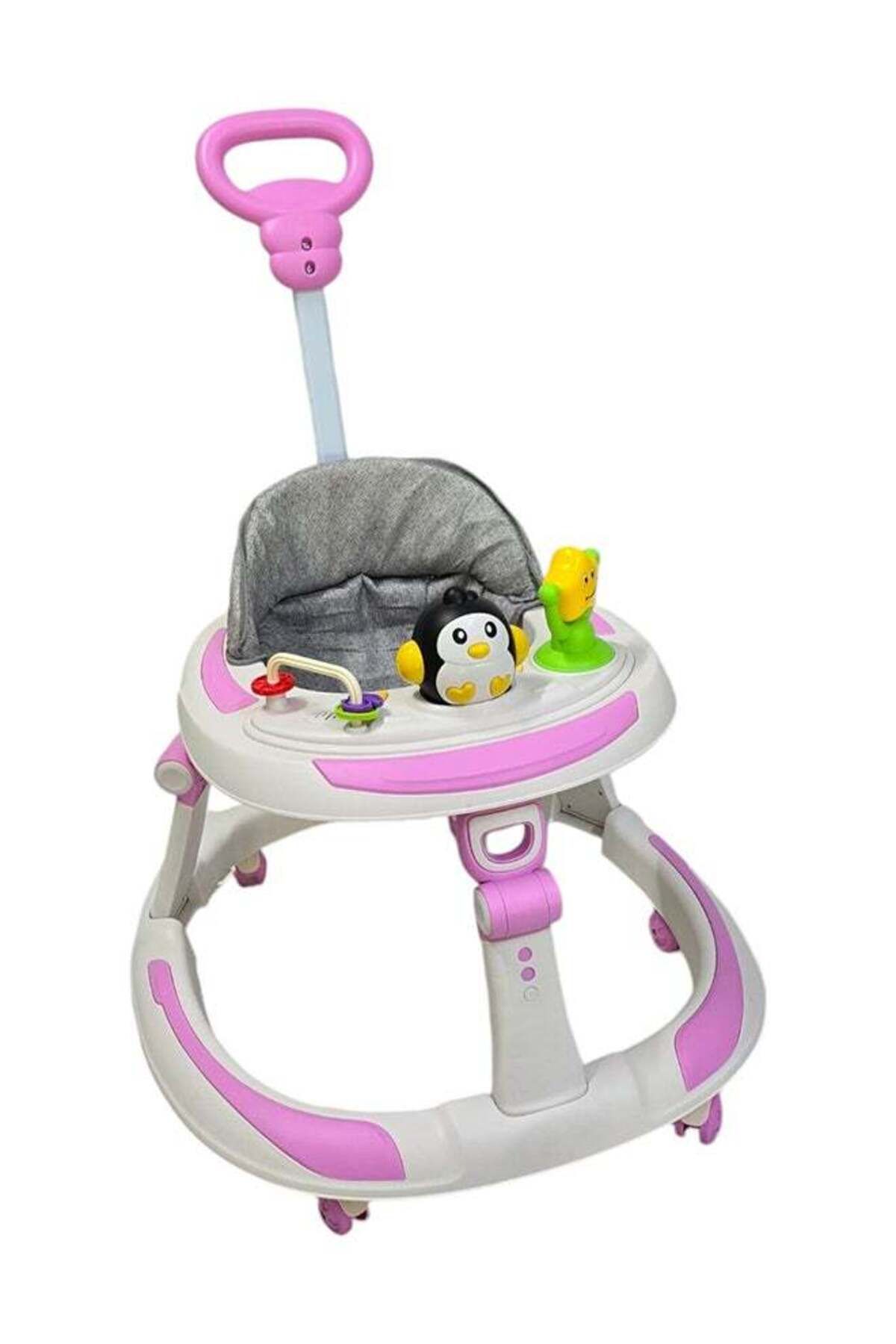 BabyCara-Baby Walker With Parental Handle Anti-Rollover Folding With Music, 6 - 18 Months 1