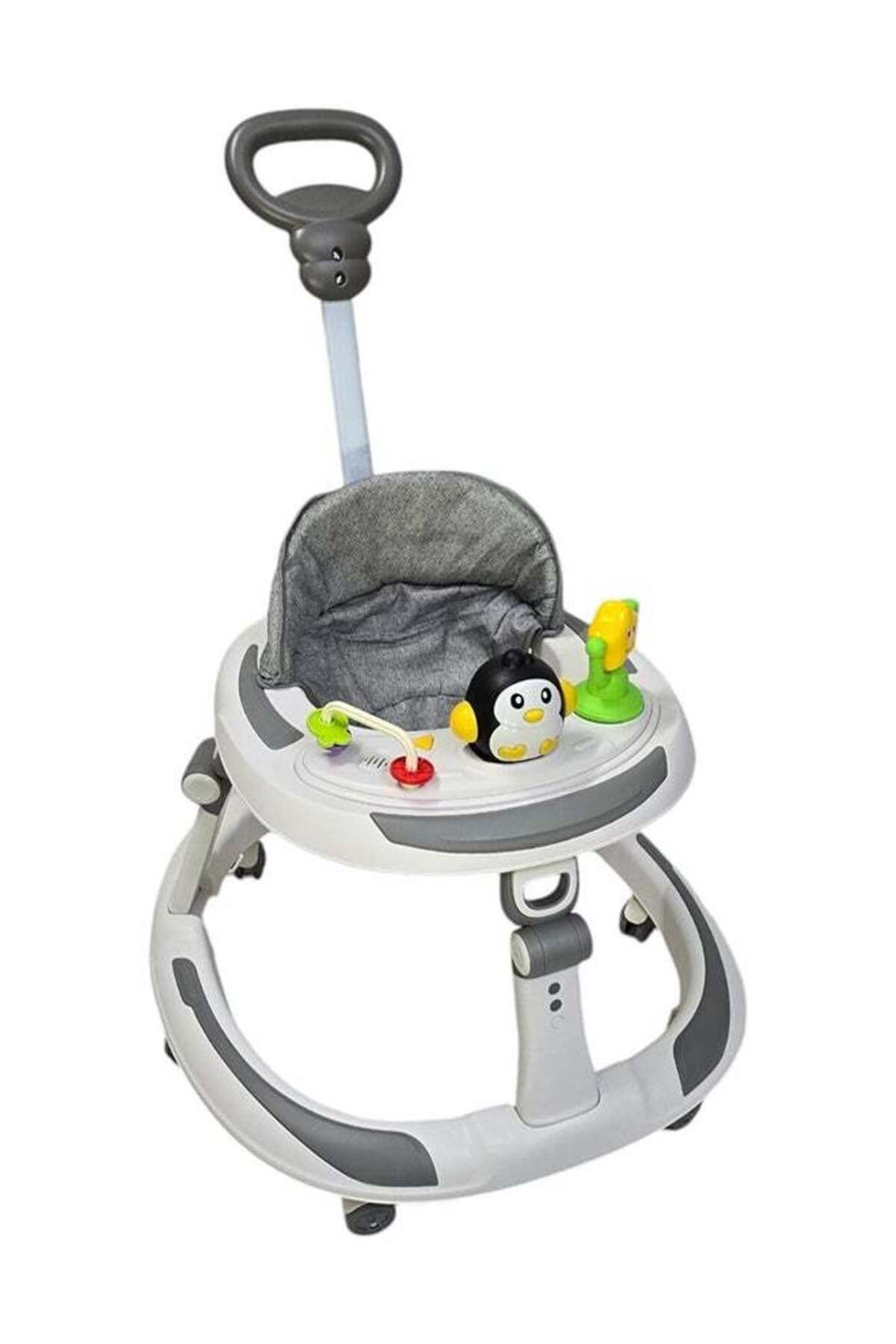 BabyCara-Baby Walker With Parental Handle Anti-Rollover Folding With Music, 6 - 18 Months 1