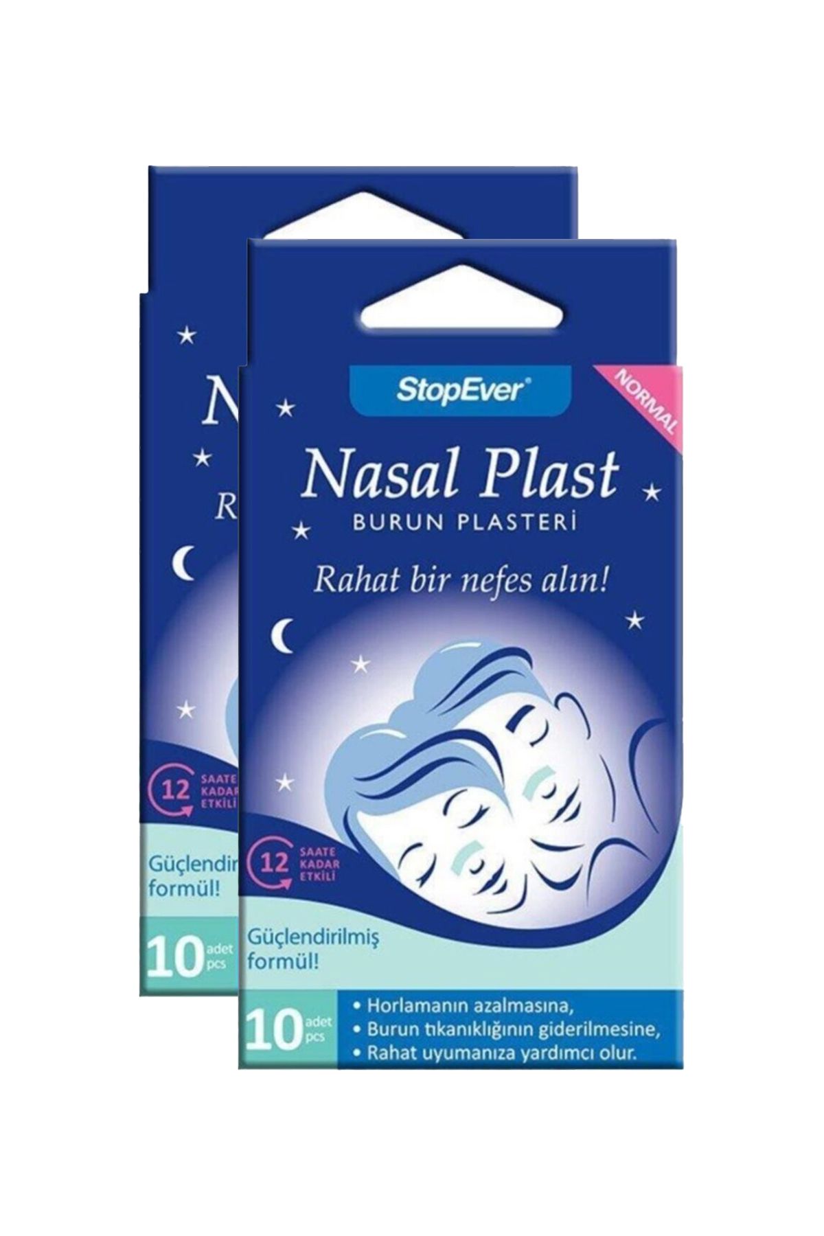 StopEver Nasal Plast Burun Bandı Büyük Boy x2