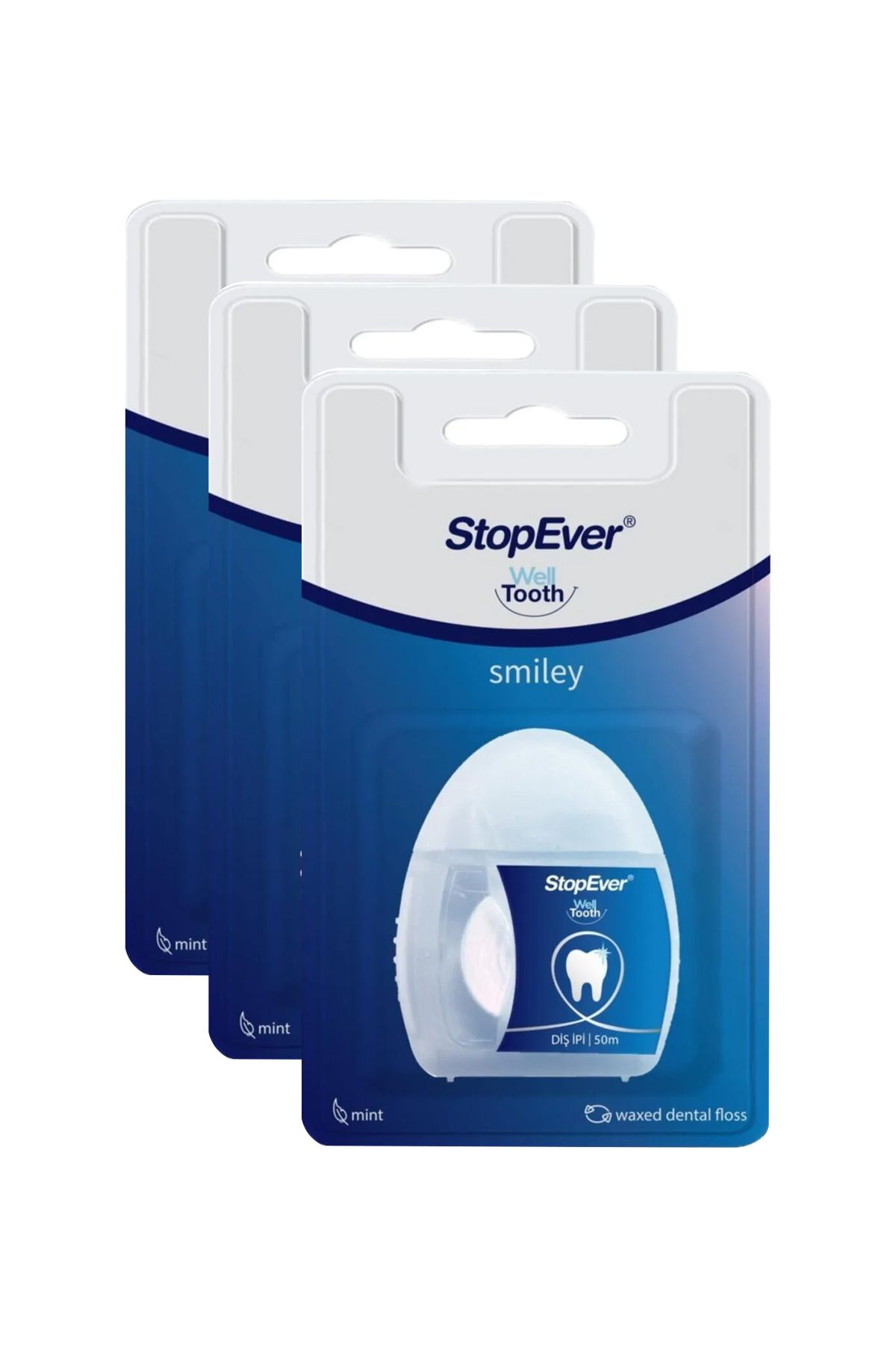 StopEver Well Tooth Smıley Diş Ipi 50 M x3