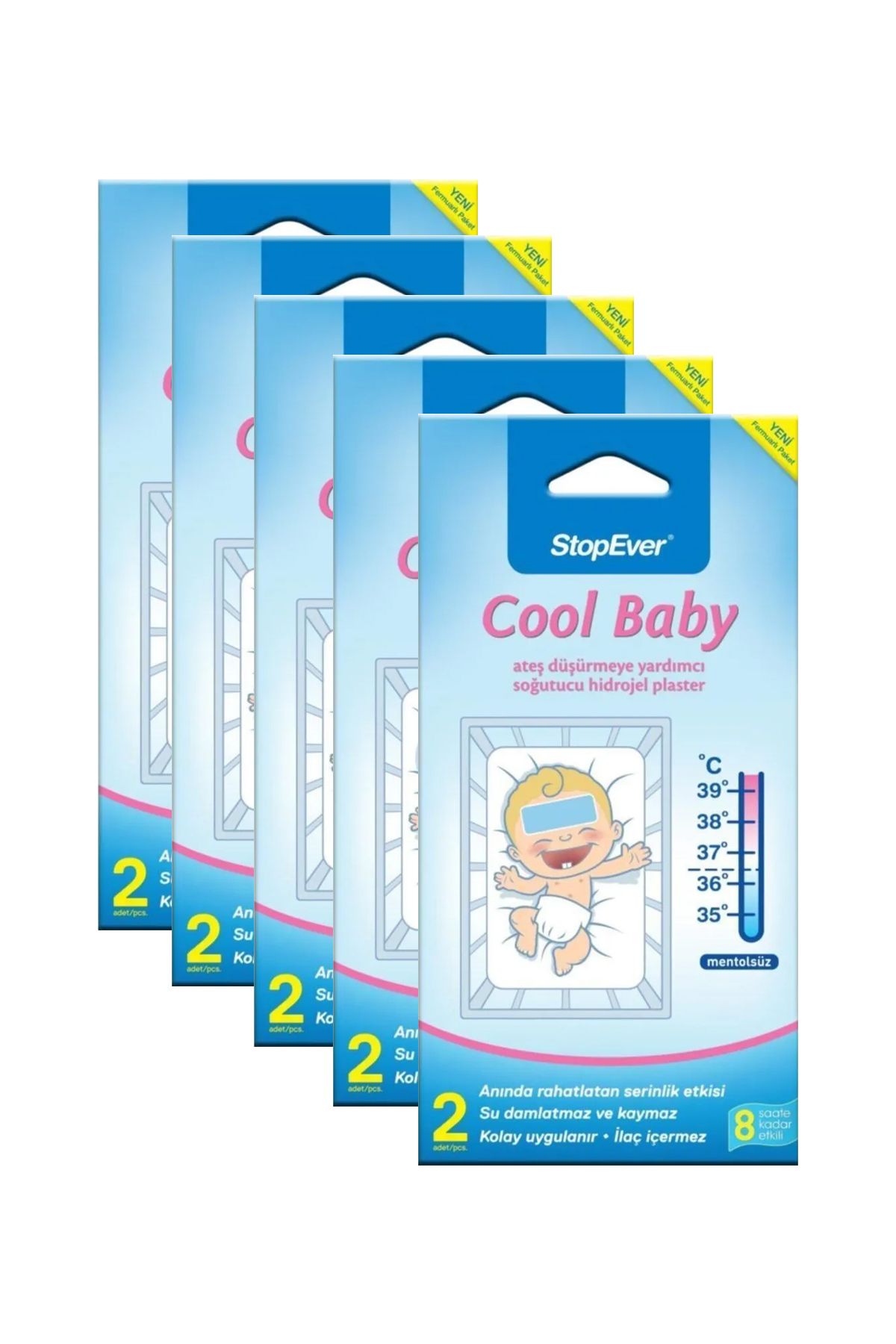 StopEver Cool Baby Ateş Düşürücü Bant X5