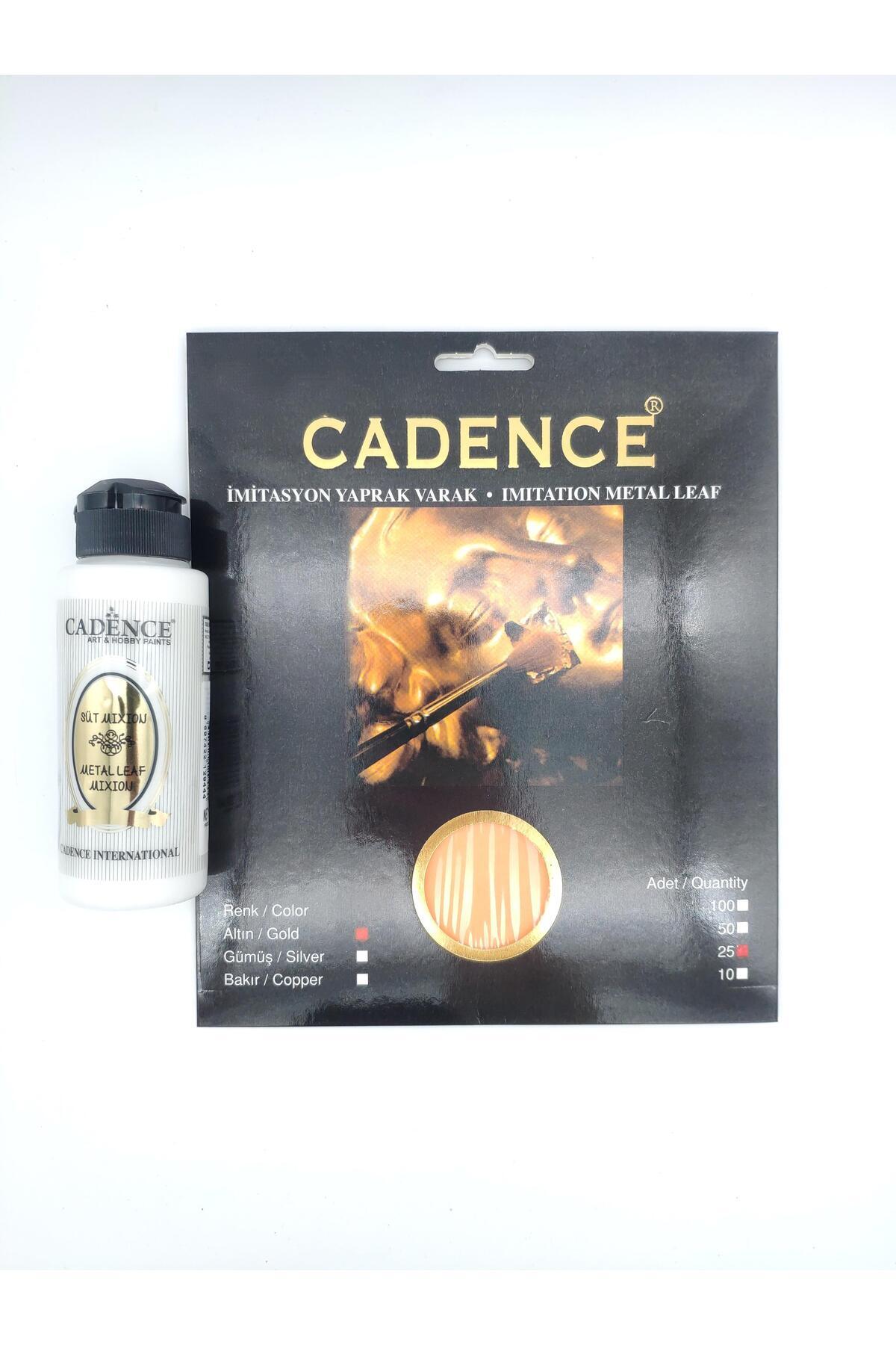 Cadence Yaprak Varak Altın 25 Yaprak & Yapıştırıcı Başkent Hobi
