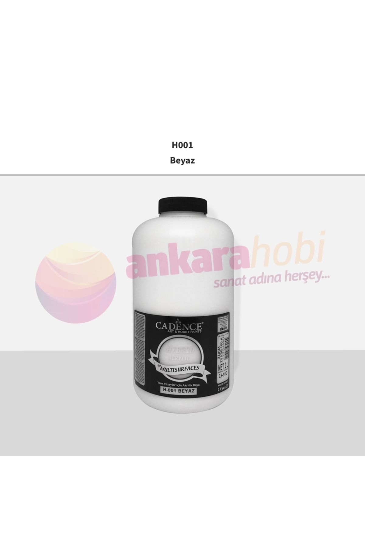 Cadence Hybrıd Akr.multısurfaces H-001 Beyaz 2000 ml