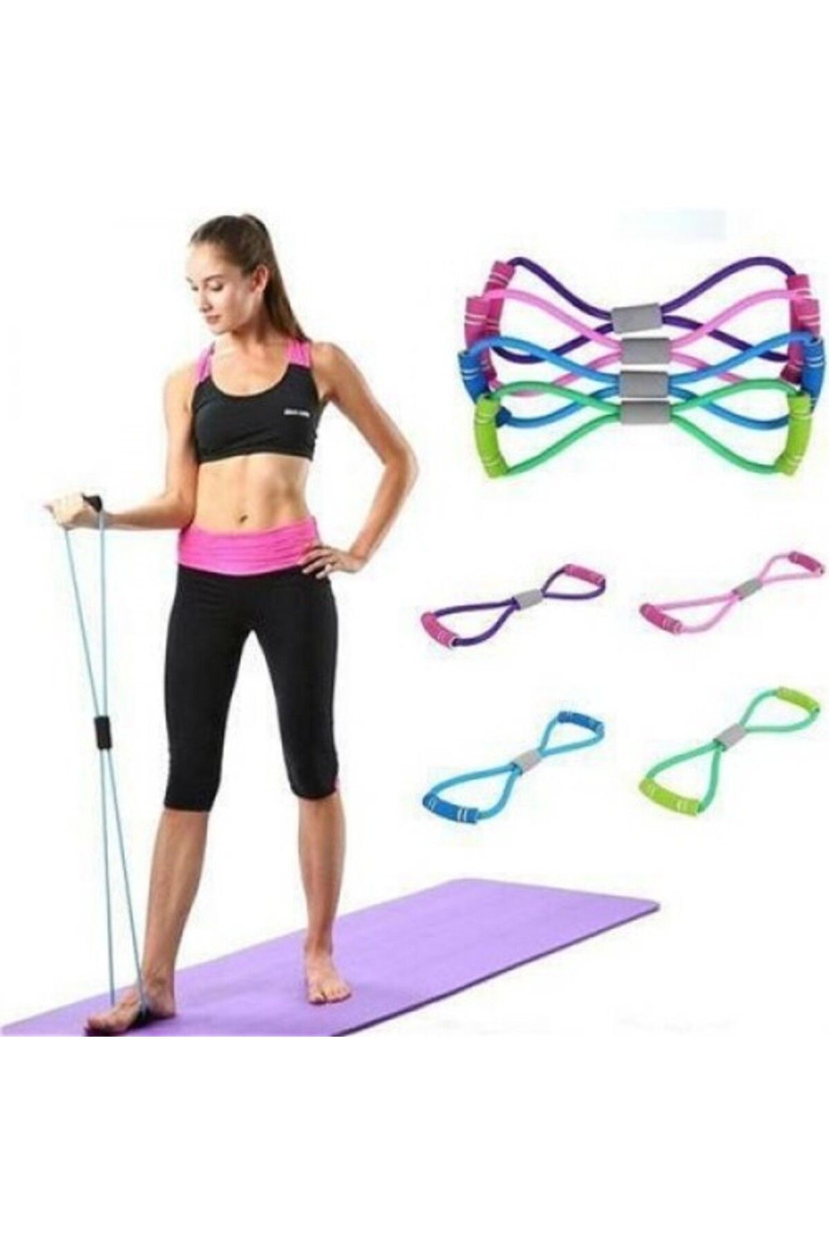 yusa stores-Pilates Exercise Resistance Band 3