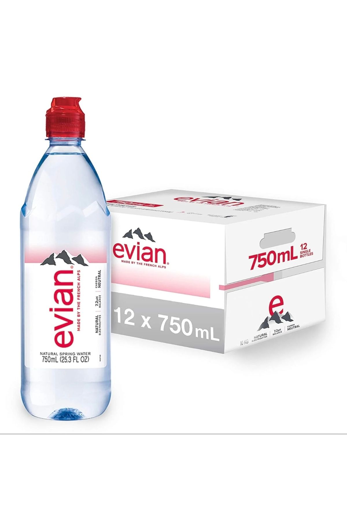 Evian Su Sporcu Kapak 750ml * 12Adet