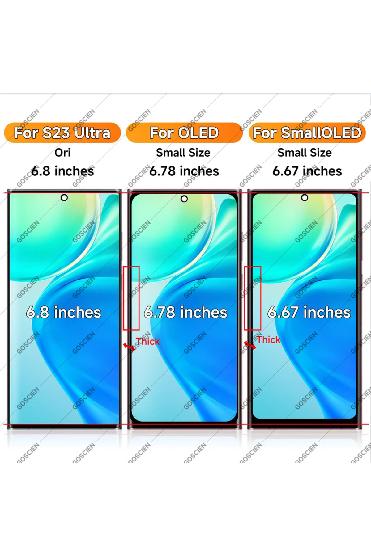 Choice-Super AMOLED for S23 Ultra S918B S918U S918W S918N S9180 LCD Display Touch Screen Digitizer Assem... 3